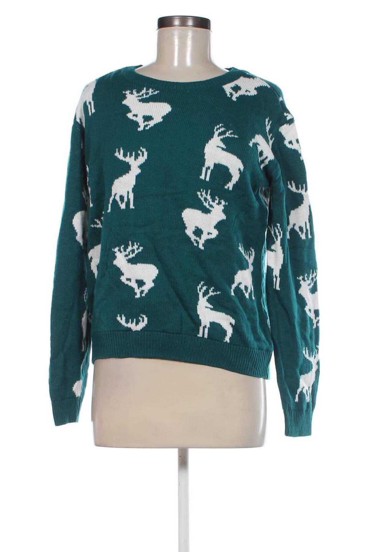 Дамски пуловер, Размер M, Цвят Зелен, Цена 11,20 лв.