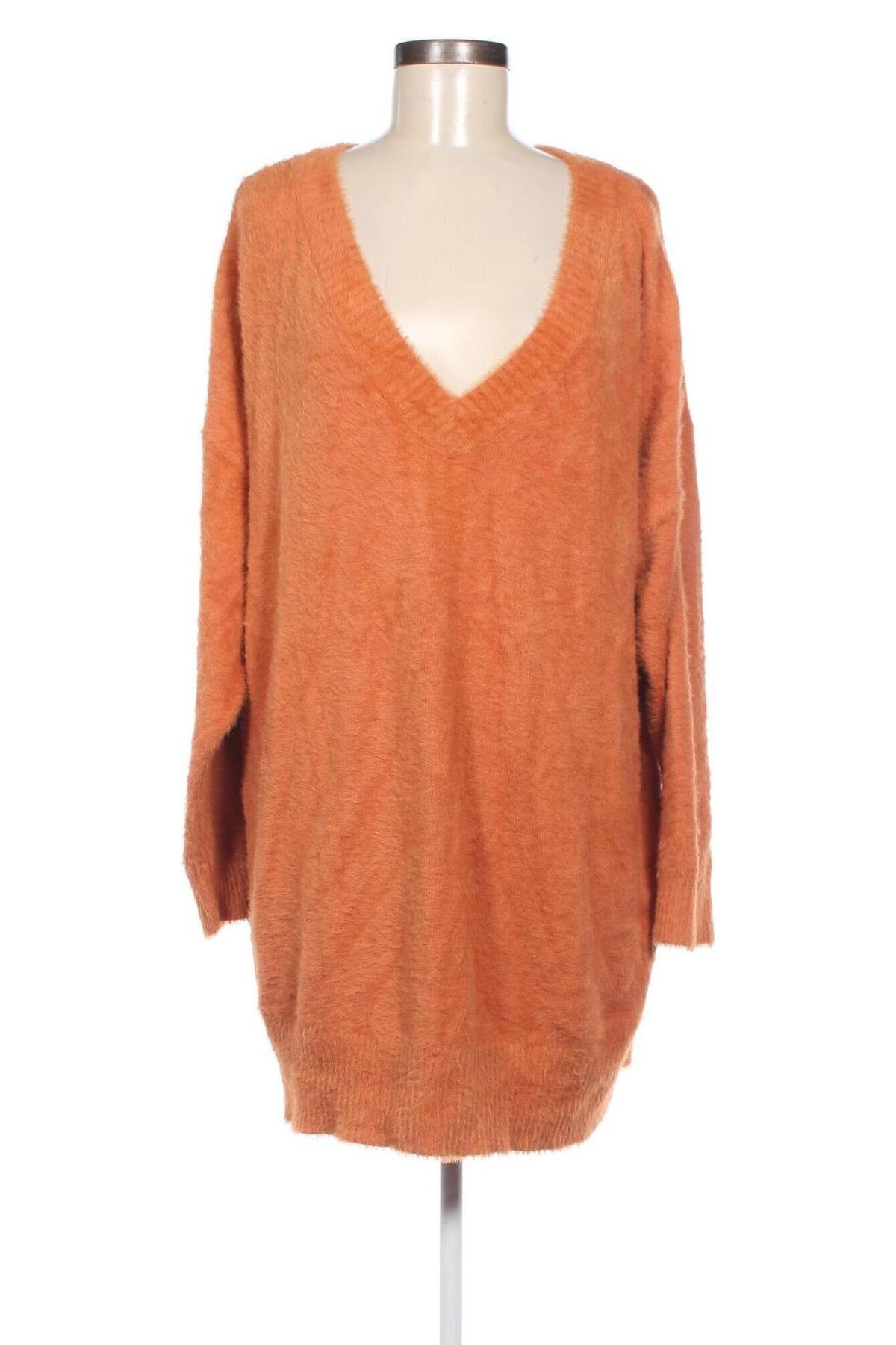 Дамски пуловер, Размер XL, Цвят Кафяв, Цена 16,24 лв.