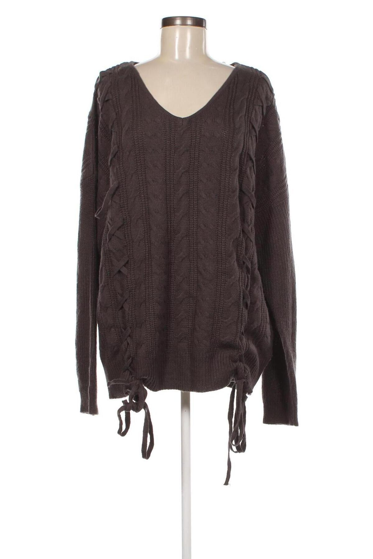Дамски пуловер, Размер 3XL, Цвят Сив, Цена 13,05 лв.