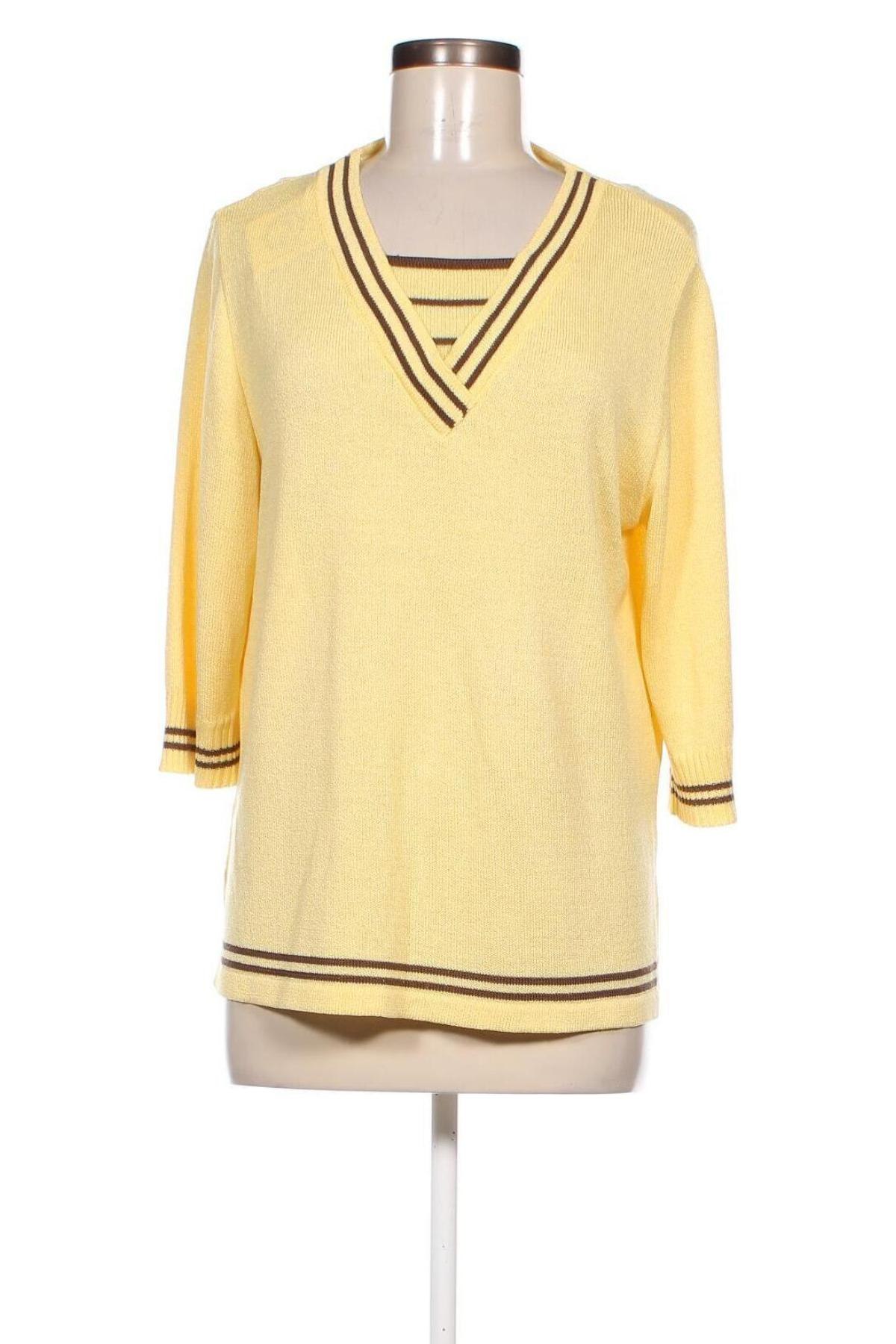 Γυναικείο πουλόβερ, Μέγεθος XL, Χρώμα Κίτρινο, Τιμή 20,00 €