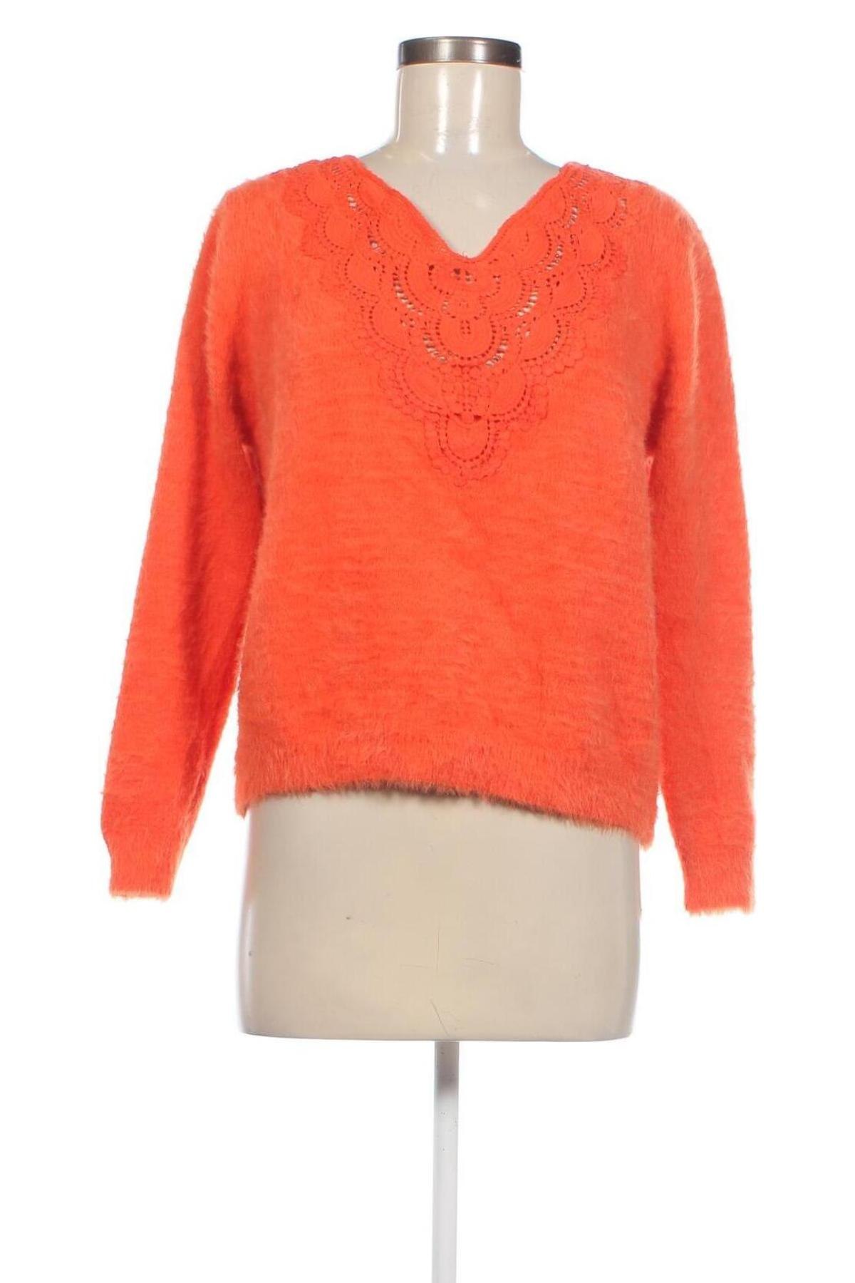 Damenpullover, Größe M, Farbe Orange, Preis 12,49 €