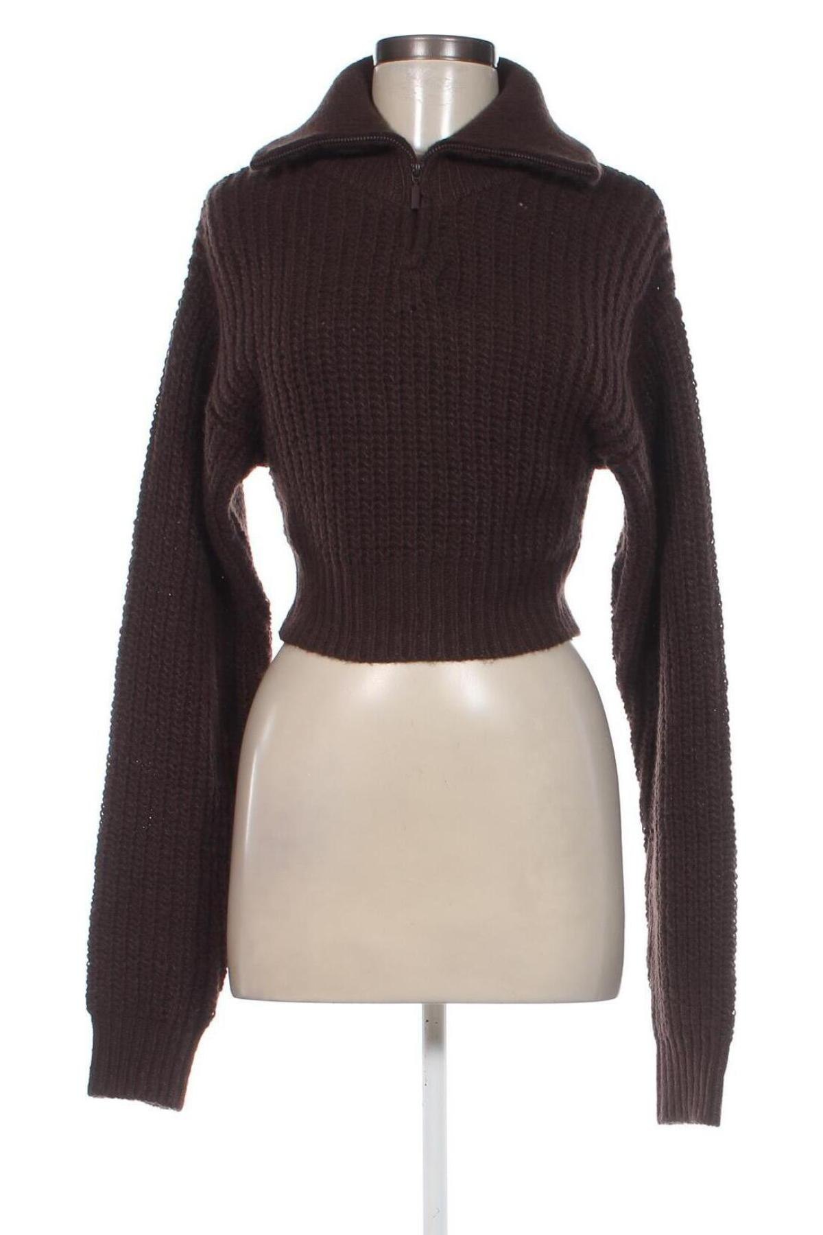 Дамски пуловер About You, Размер XS, Цвят Кафяв, Цена 28,52 лв.
