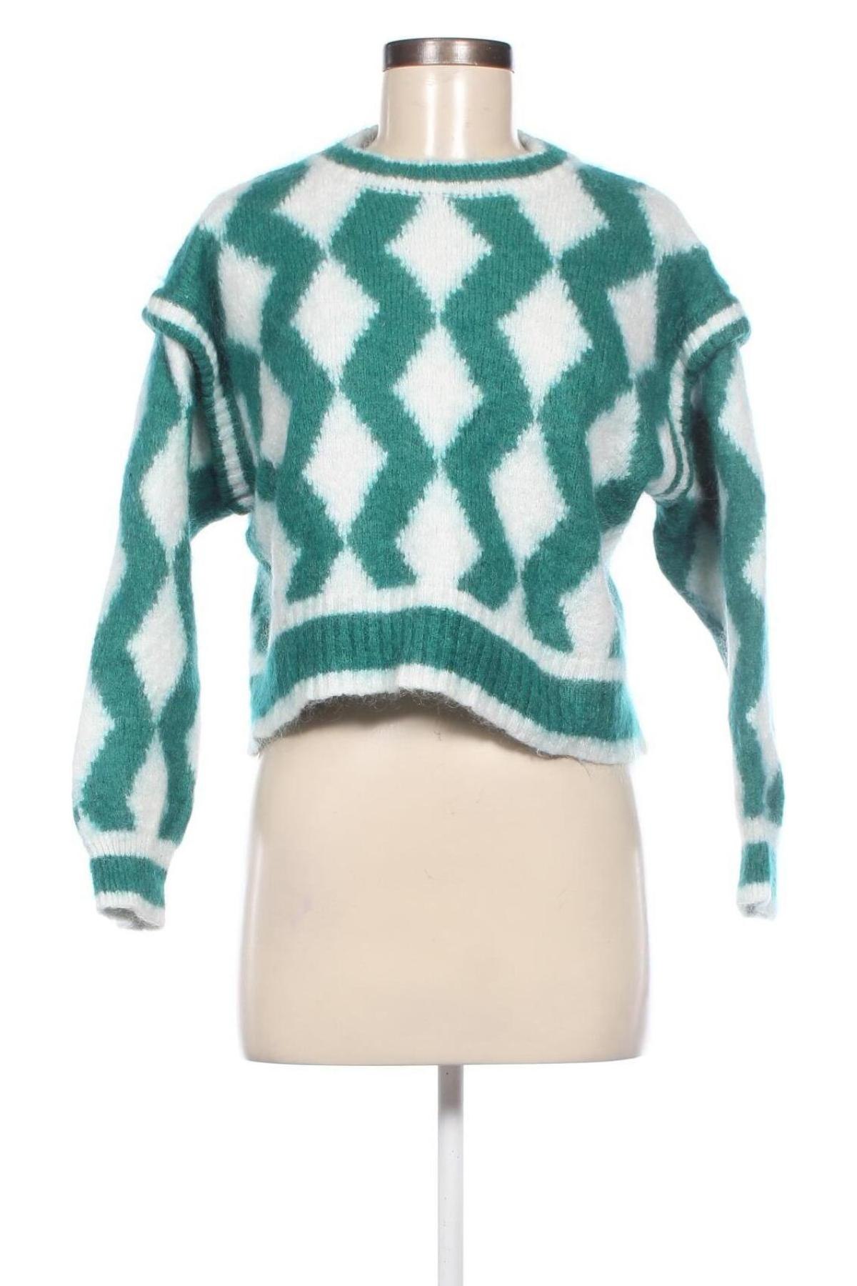 Damski sweter American Vintage, Rozmiar M, Kolor Zielony, Cena 93,21 zł