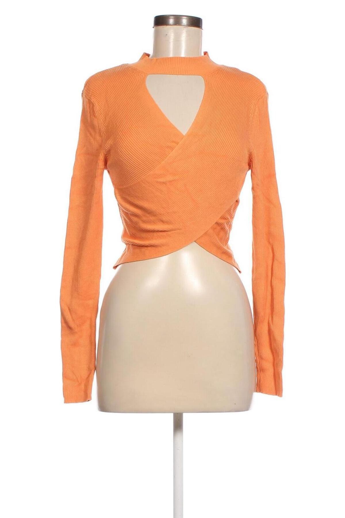 Дамски пуловер Amisu, Размер M, Цвят Оранжев, Цена 12,47 лв.