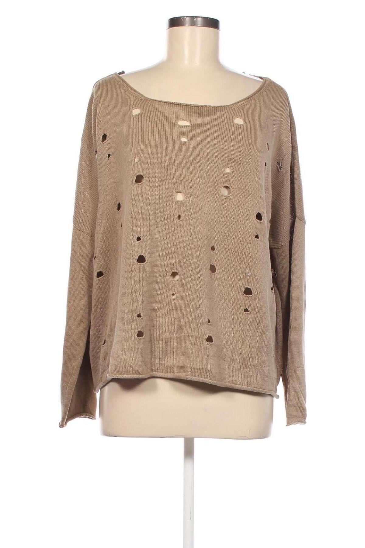Γυναικείο πουλόβερ BSB, Μέγεθος M, Χρώμα  Μπέζ, Τιμή 10,14 €