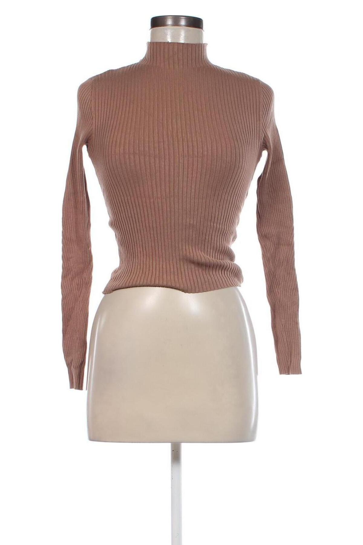 Damenpullover Bershka, Größe S, Farbe Beige, Preis 8,07 €