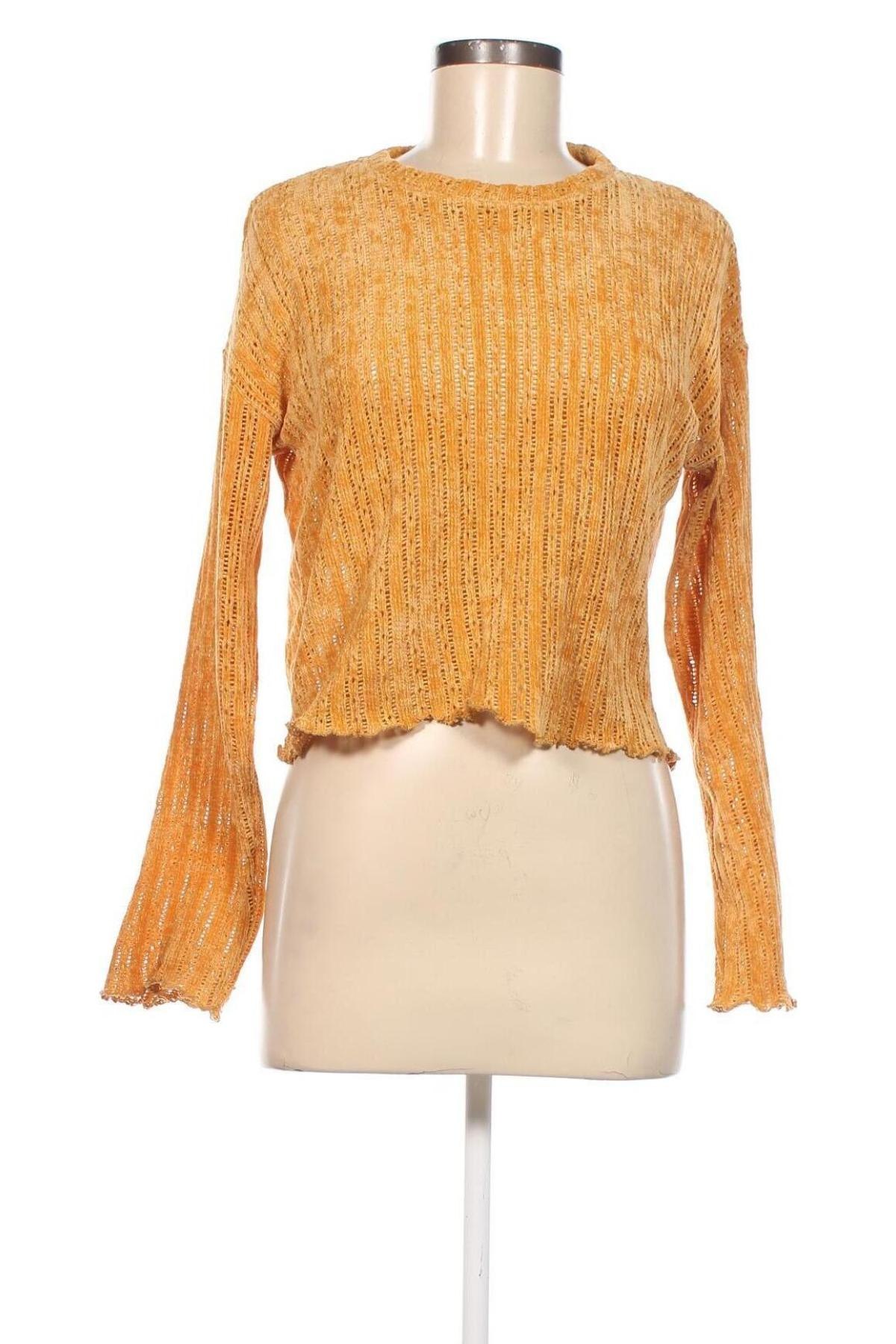 Damenpullover Bershka, Größe M, Farbe Orange, Preis 6,49 €