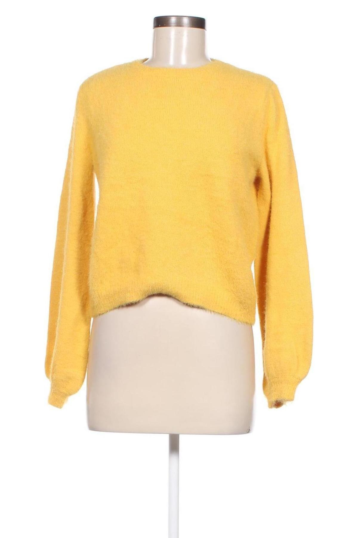 Damski sweter Bershka, Rozmiar M, Kolor Żółty, Cena 39,89 zł