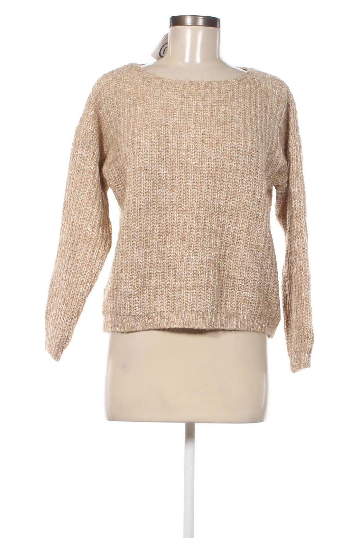 Дамски пуловер Cache Cache, Размер M, Цвят Бежов, Цена 11,60 лв.