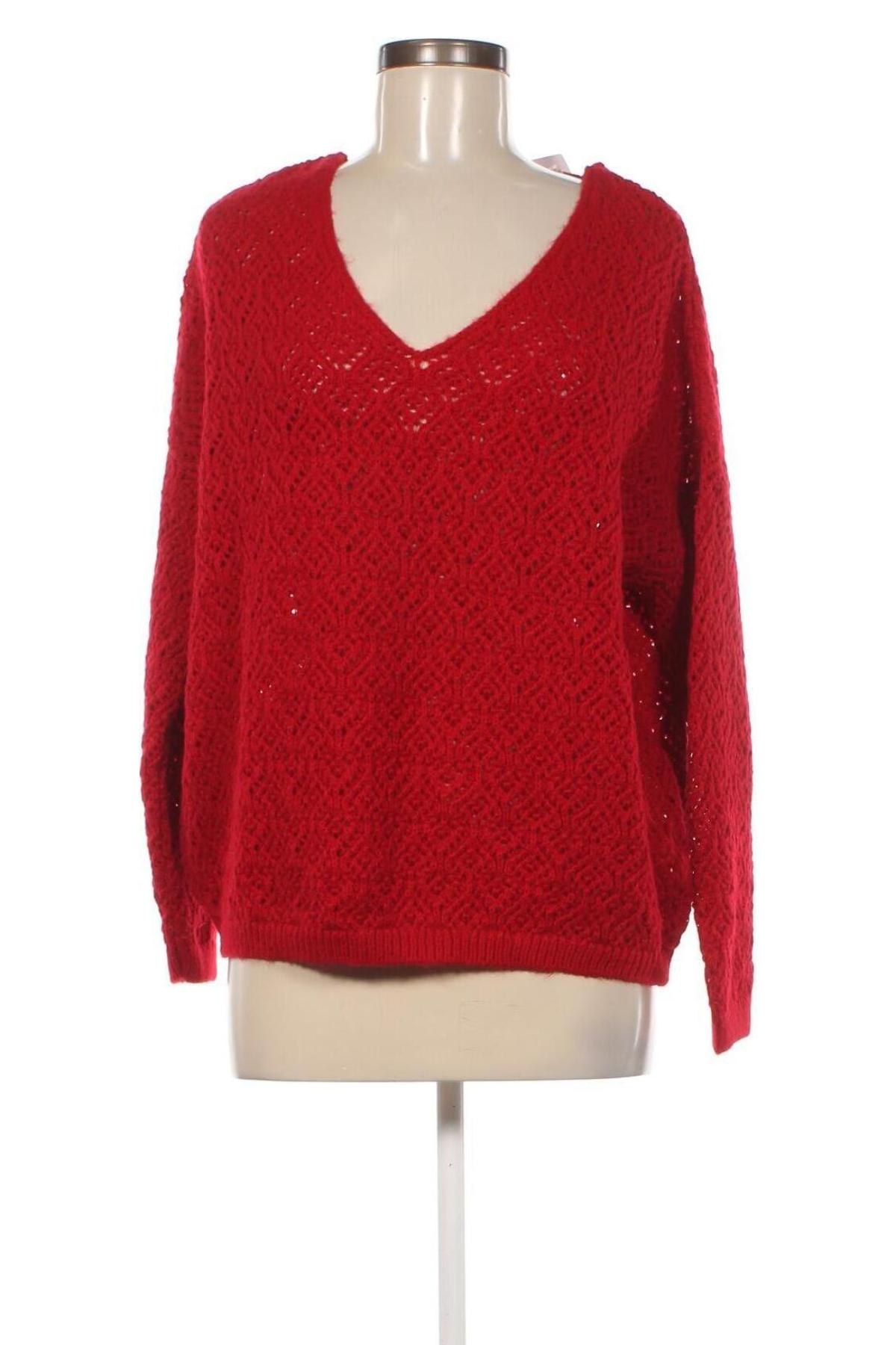 Γυναικείο πουλόβερ Cache Cache, Μέγεθος XL, Χρώμα Κόκκινο, Τιμή 9,51 €