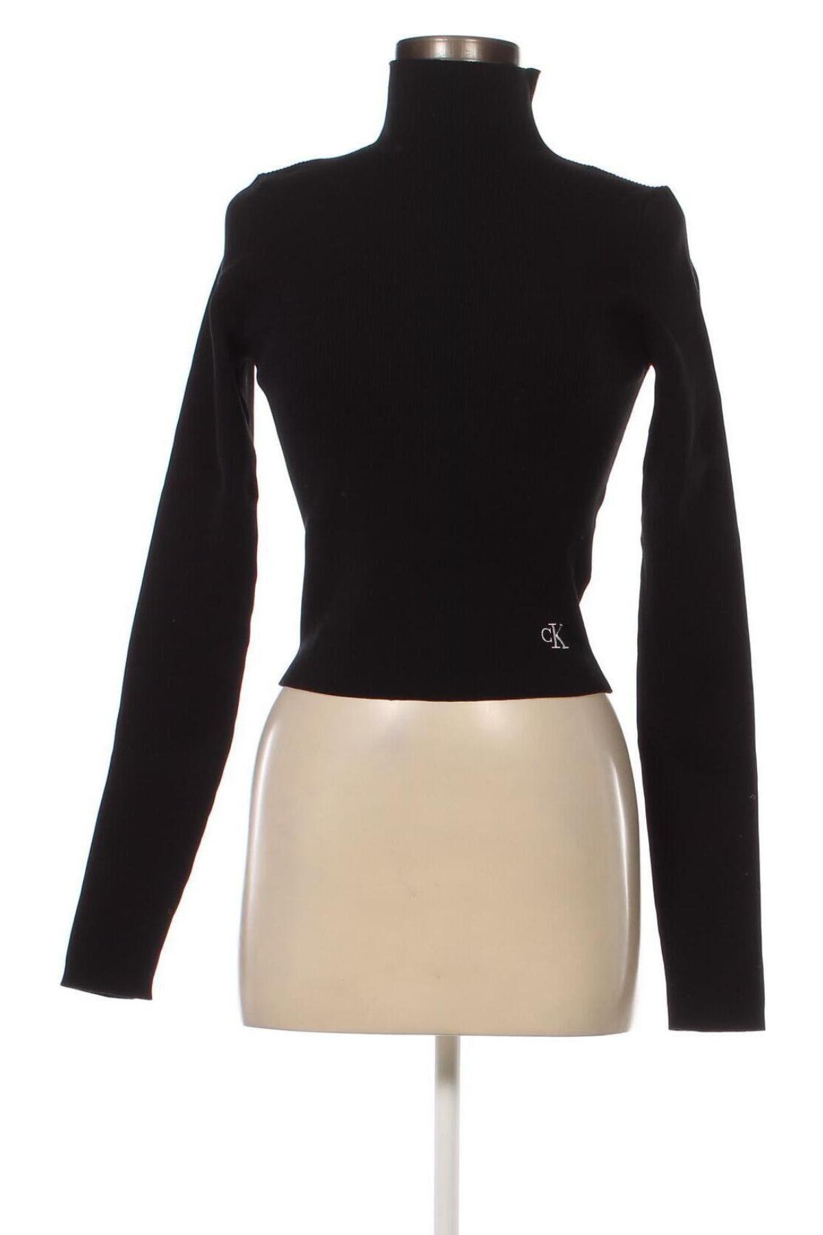 Γυναικείο πουλόβερ Calvin Klein, Μέγεθος L, Χρώμα Μαύρο, Τιμή 70,59 €
