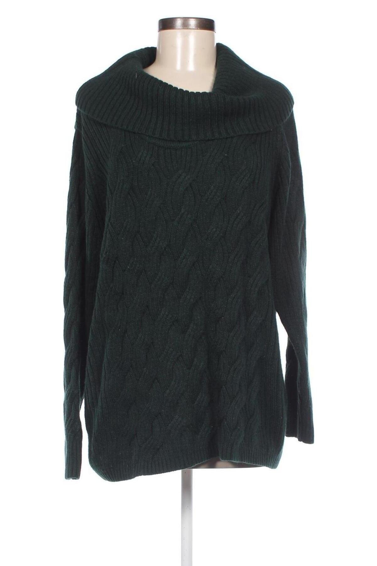 Γυναικείο πουλόβερ Calvin Klein, Μέγεθος XL, Χρώμα Πράσινο, Τιμή 30,34 €