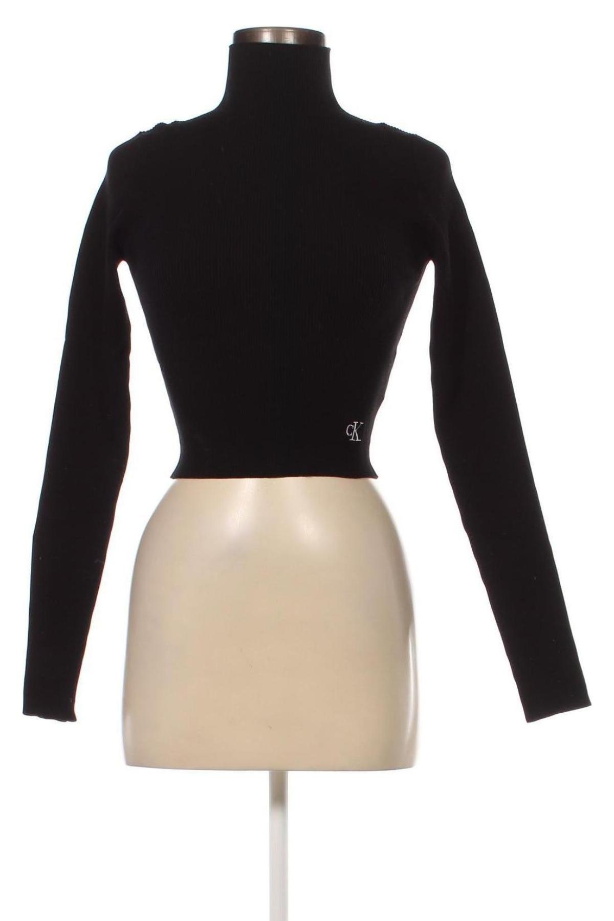 Γυναικείο πουλόβερ Calvin Klein, Μέγεθος S, Χρώμα Μαύρο, Τιμή 70,59 €