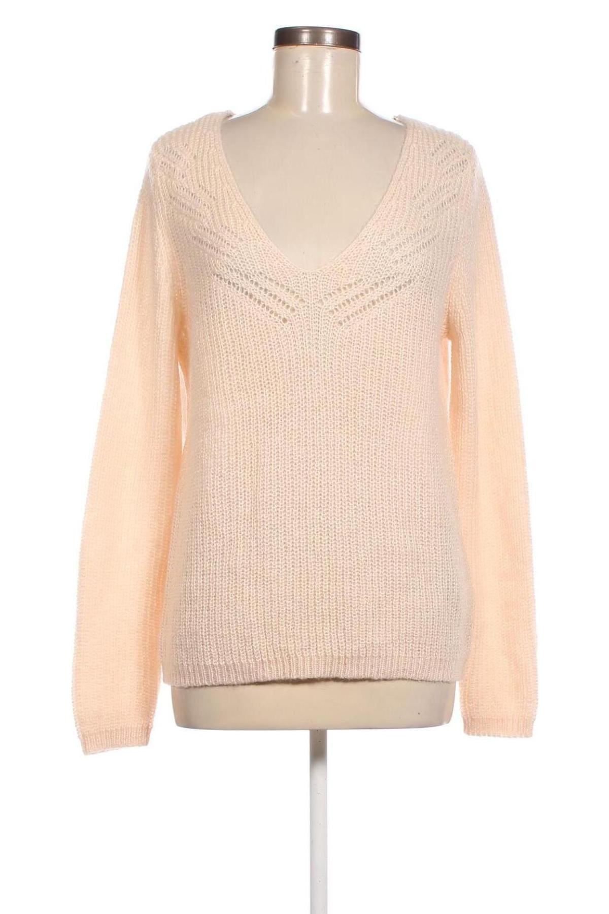 Дамски пуловер Camaieu, Размер M, Цвят Екрю, Цена 12,47 лв.
