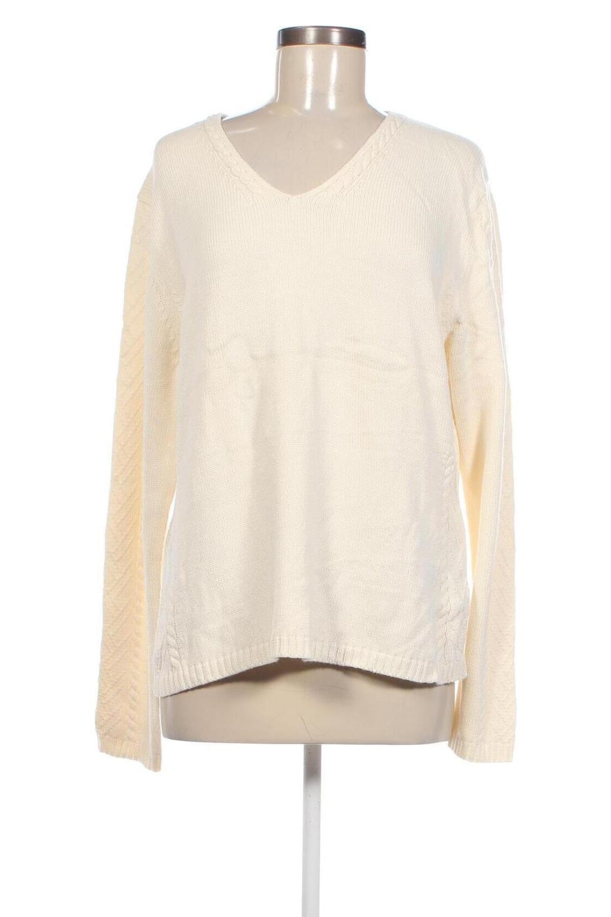 Γυναικείο πουλόβερ Casual Corner, Μέγεθος XL, Χρώμα Εκρού, Τιμή 9,51 €