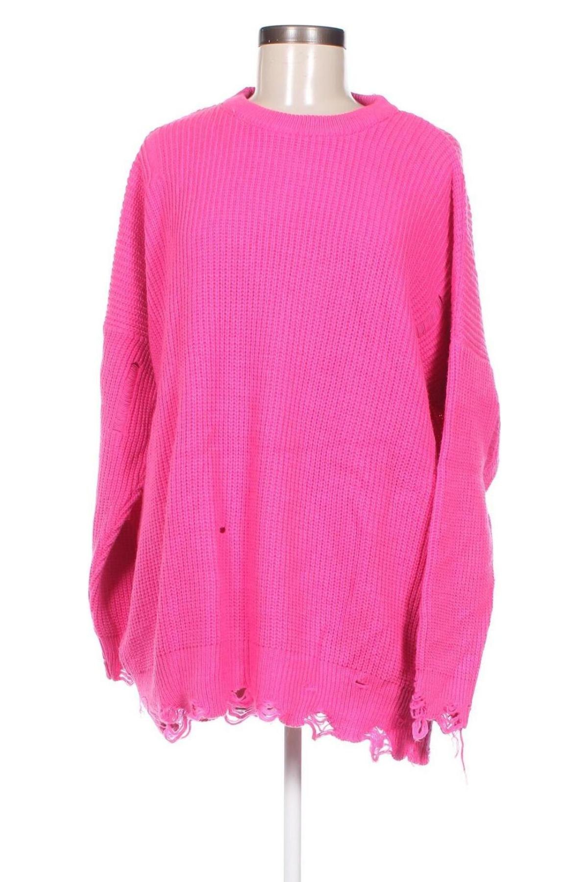 Дамски пуловер Cesare Gaspari, Размер XL, Цвят Розов, Цена 24,80 лв.