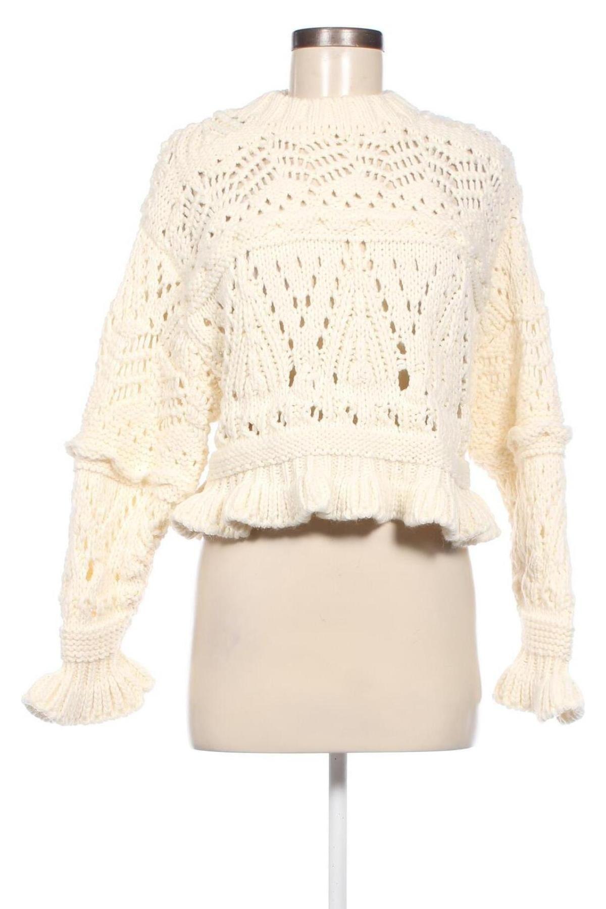 Γυναικείο πουλόβερ Edited, Μέγεθος S, Χρώμα Εκρού, Τιμή 21,57 €