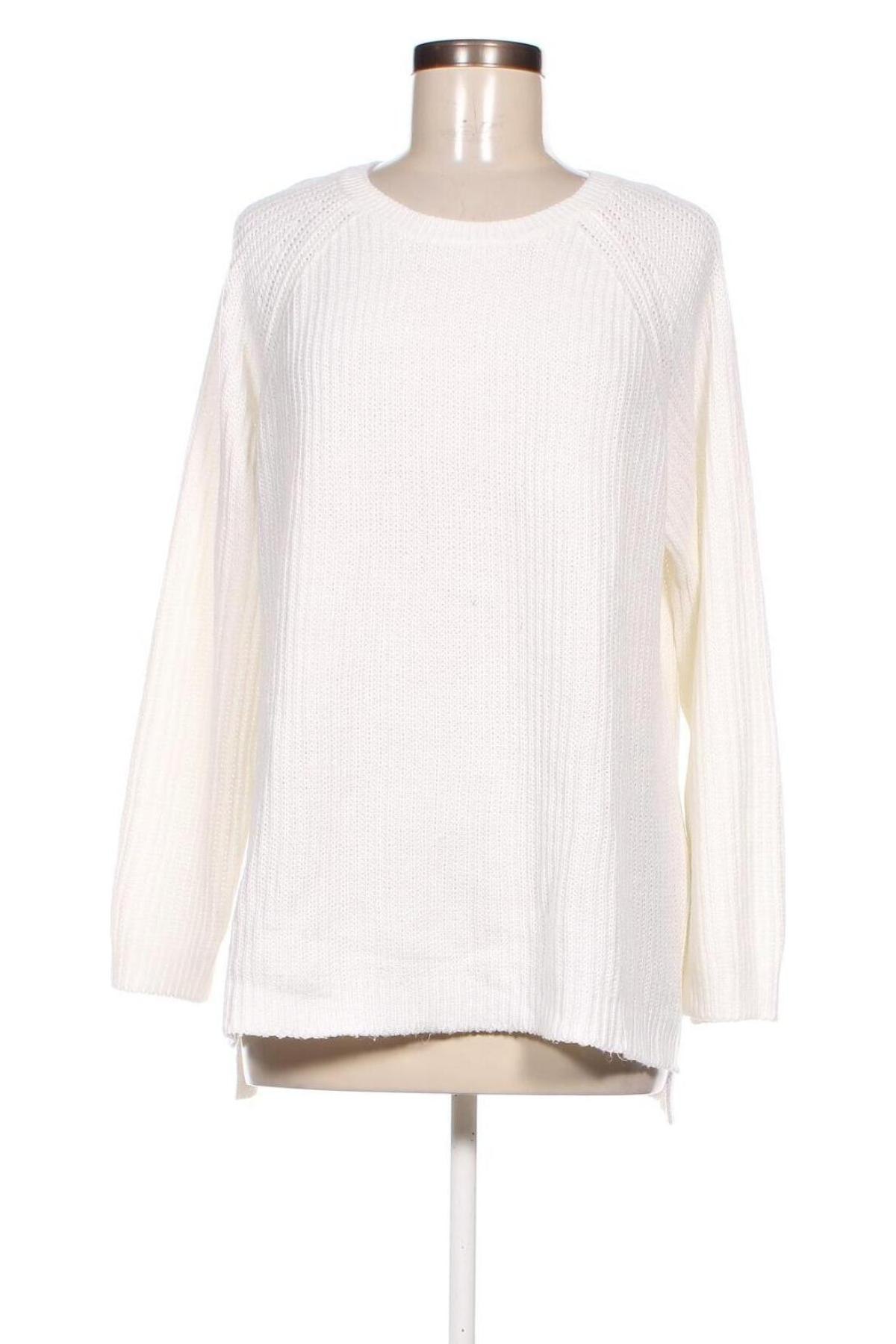 Дамски пуловер F&F, Размер XXL, Цвят Бял, Цена 17,60 лв.