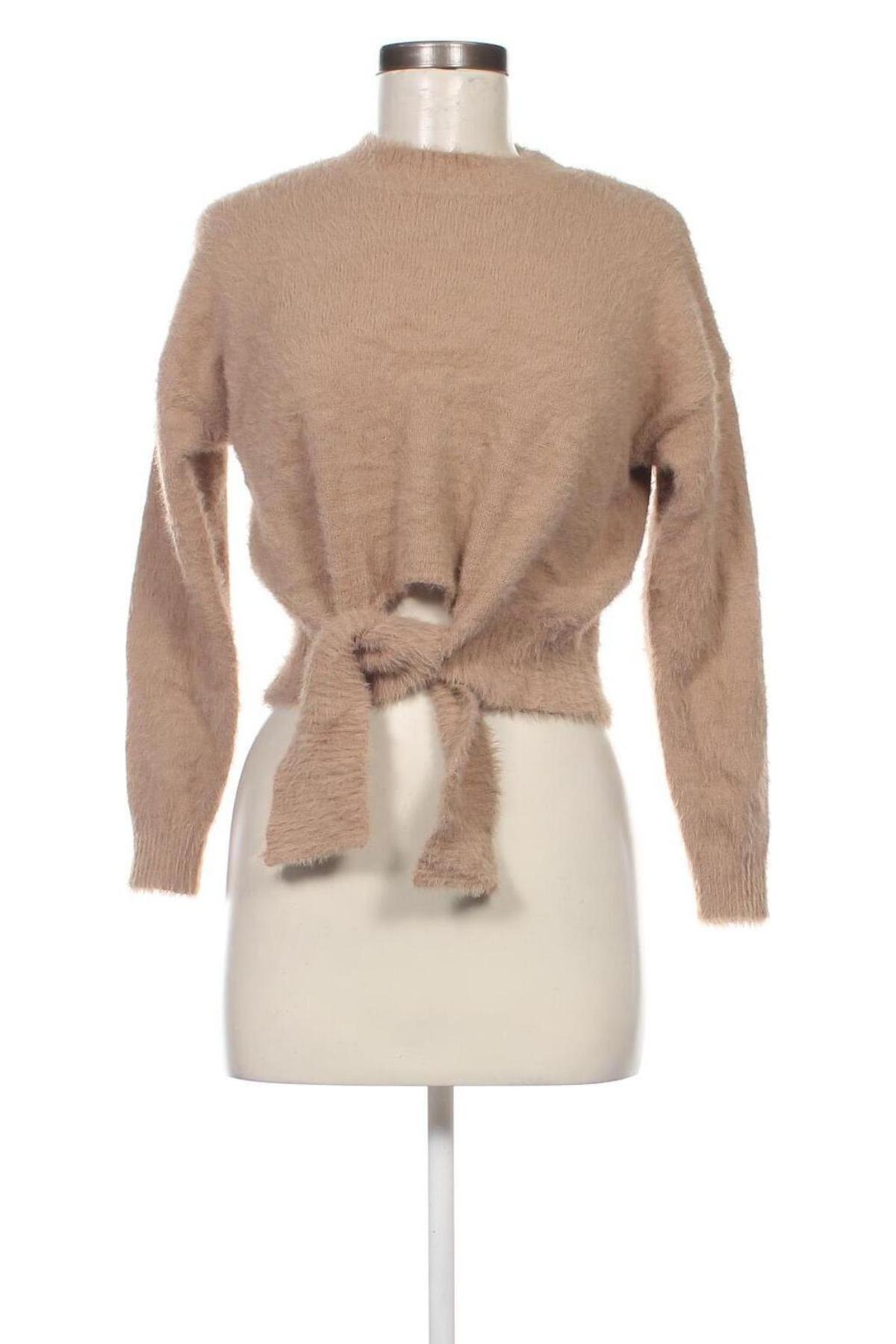 Γυναικείο πουλόβερ Fashion Bug, Μέγεθος M, Χρώμα  Μπέζ, Τιμή 7,18 €