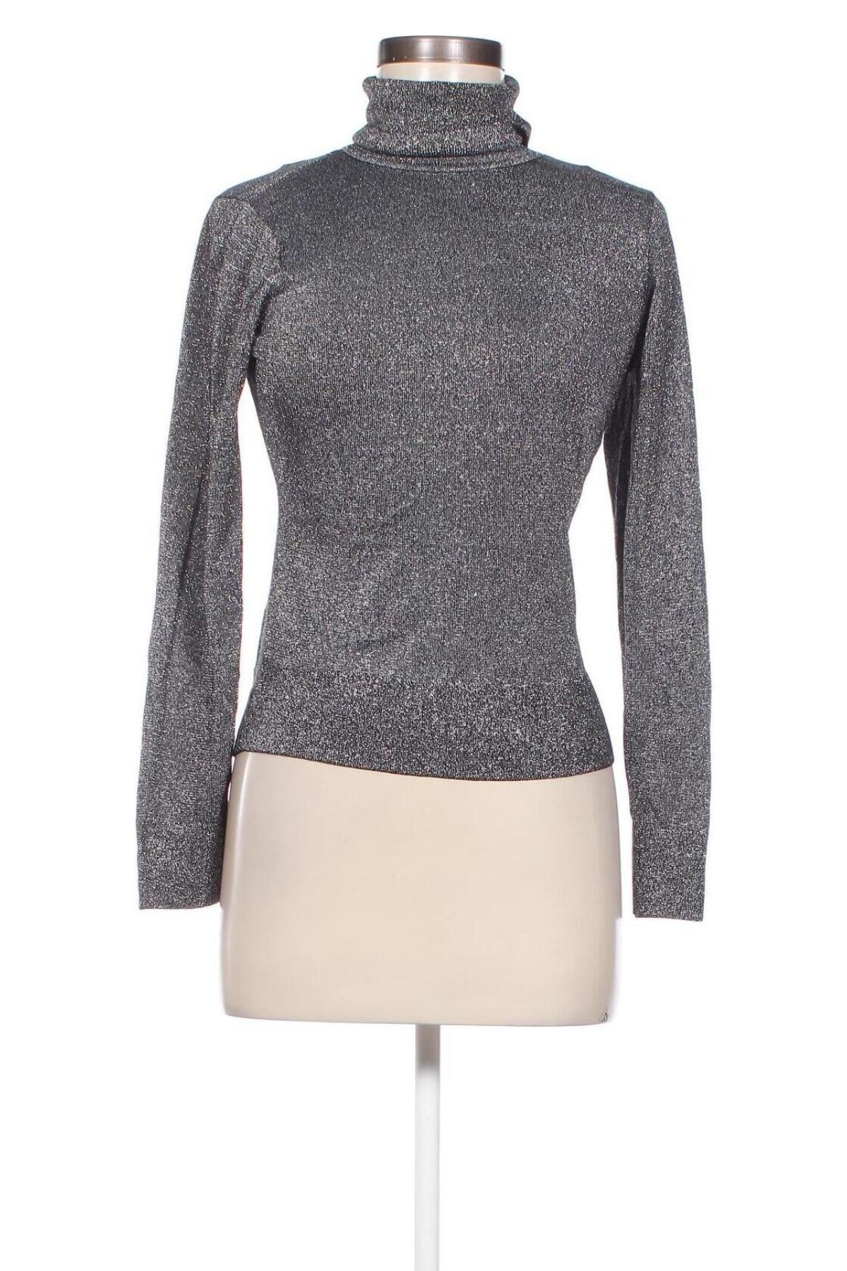 Дамски пуловер H&M, Размер S, Цвят Сребрист, Цена 12,47 лв.