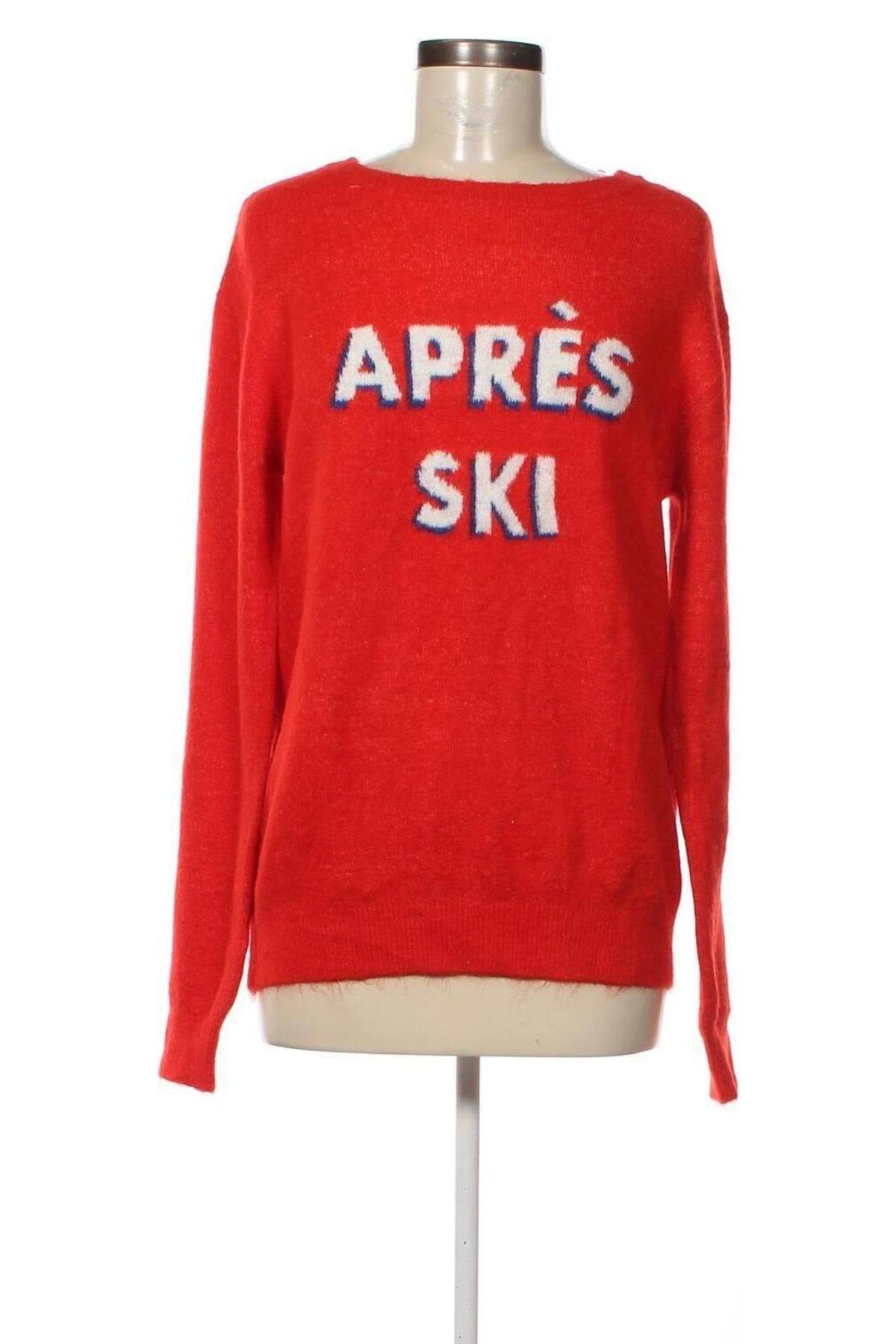 Дамски пуловер H&M, Размер L, Цвят Червен, Цена 12,47 лв.