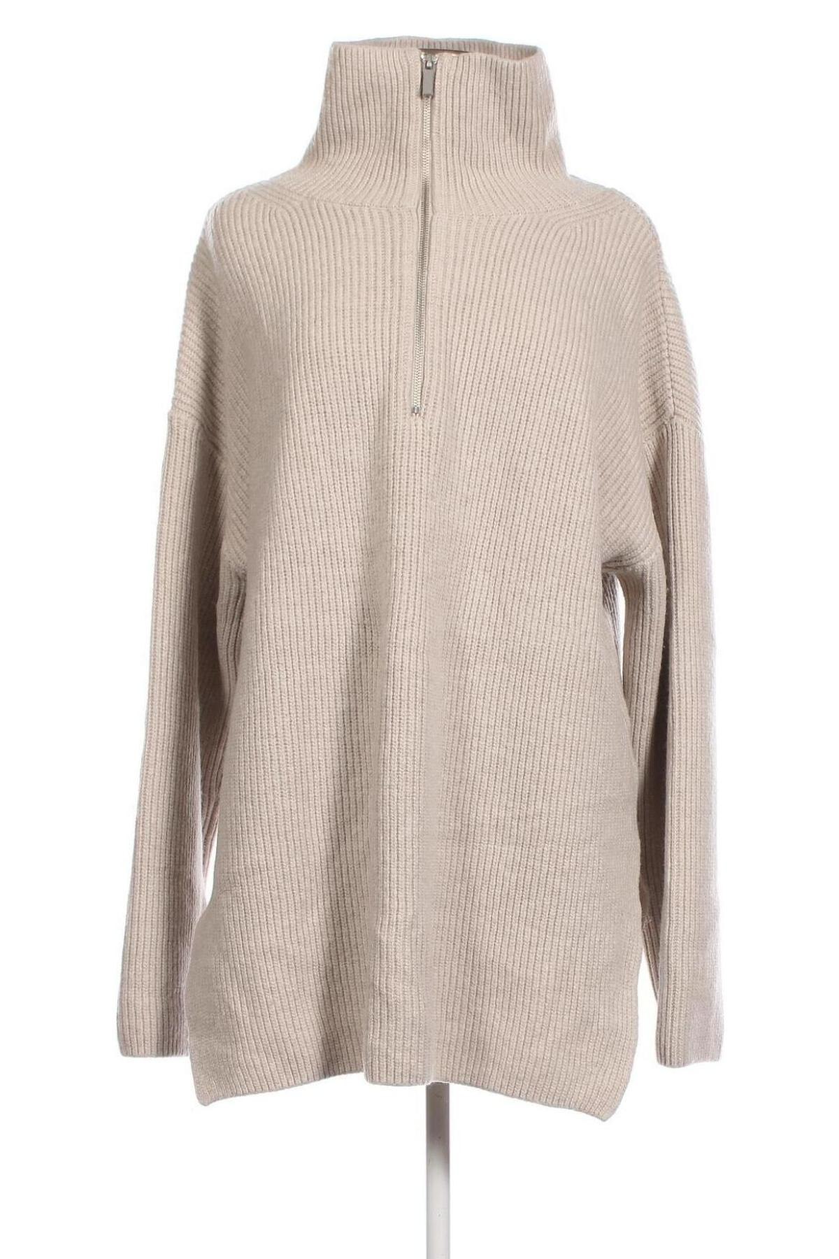 Дамски пуловер H&M, Размер L, Цвят Сив, Цена 13,34 лв.