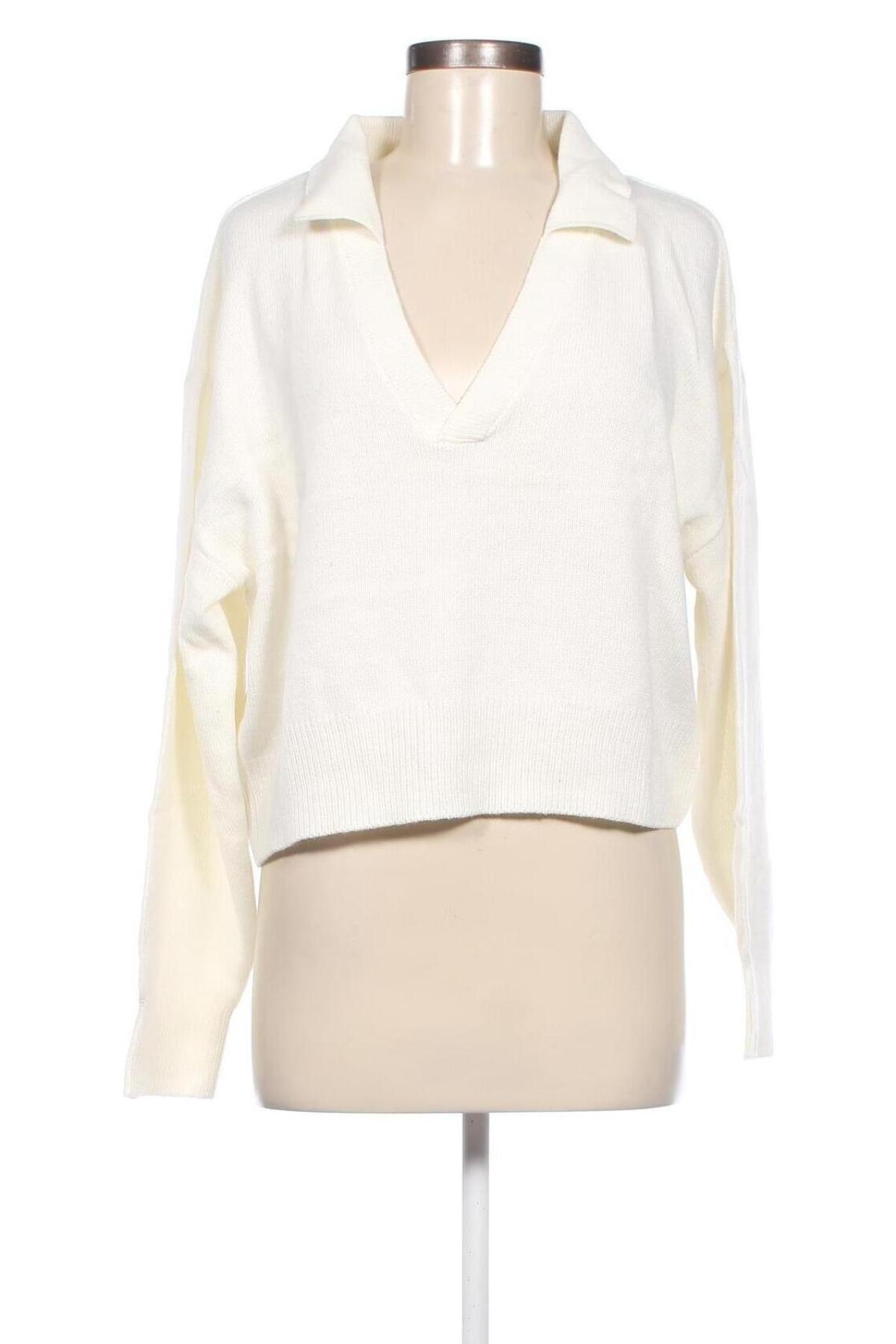 Γυναικείο πουλόβερ H&M Divided, Μέγεθος XL, Χρώμα Λευκό, Τιμή 9,51 €