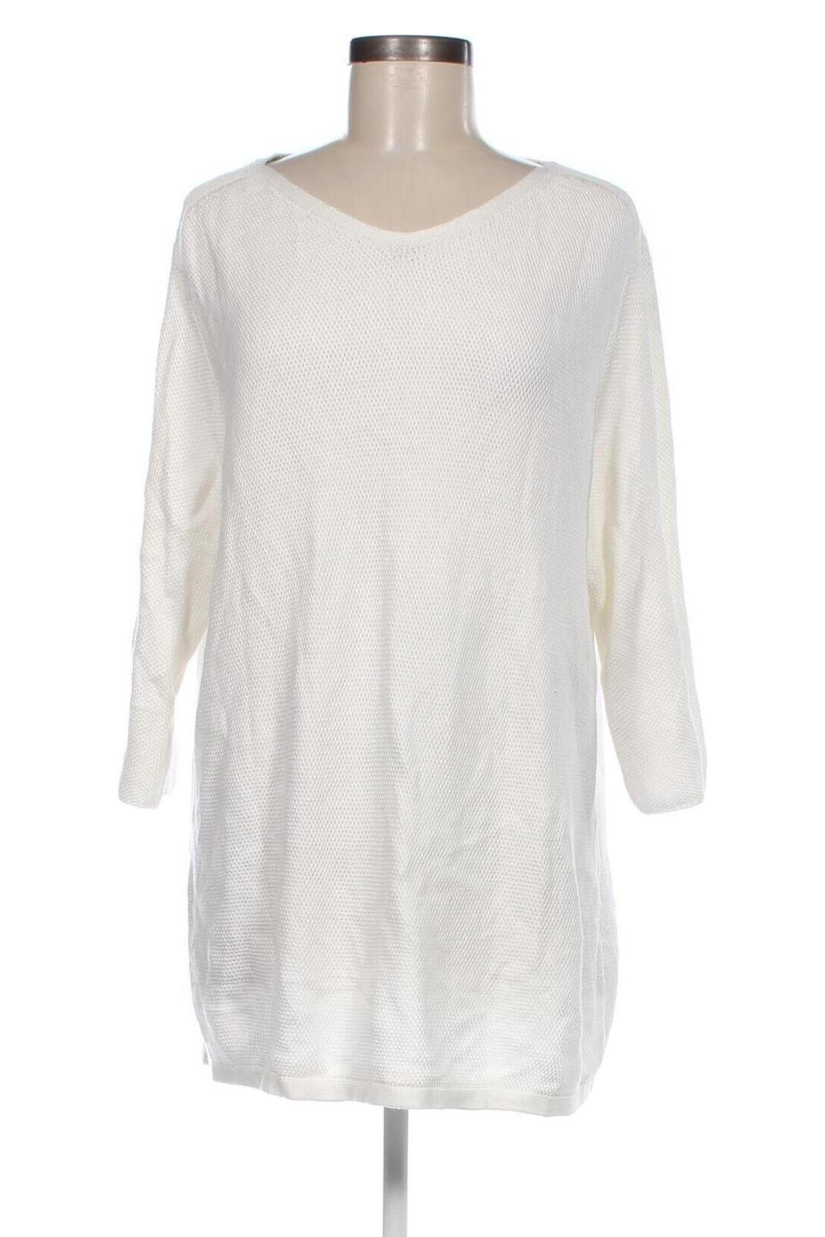 Γυναικείο πουλόβερ Helena Vera, Μέγεθος XXL, Χρώμα Λευκό, Τιμή 11,92 €