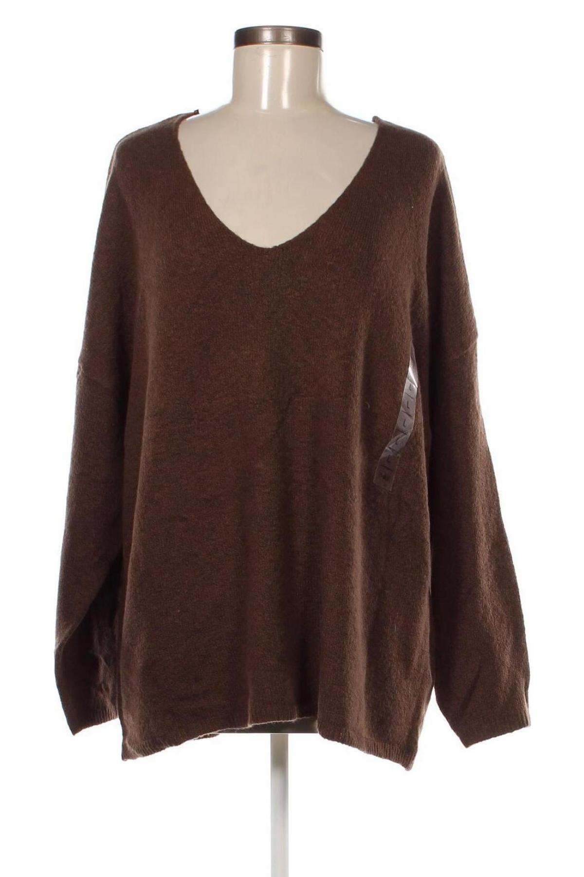 Дамски пуловер Janina, Размер L, Цвят Кафяв, Цена 18,40 лв.