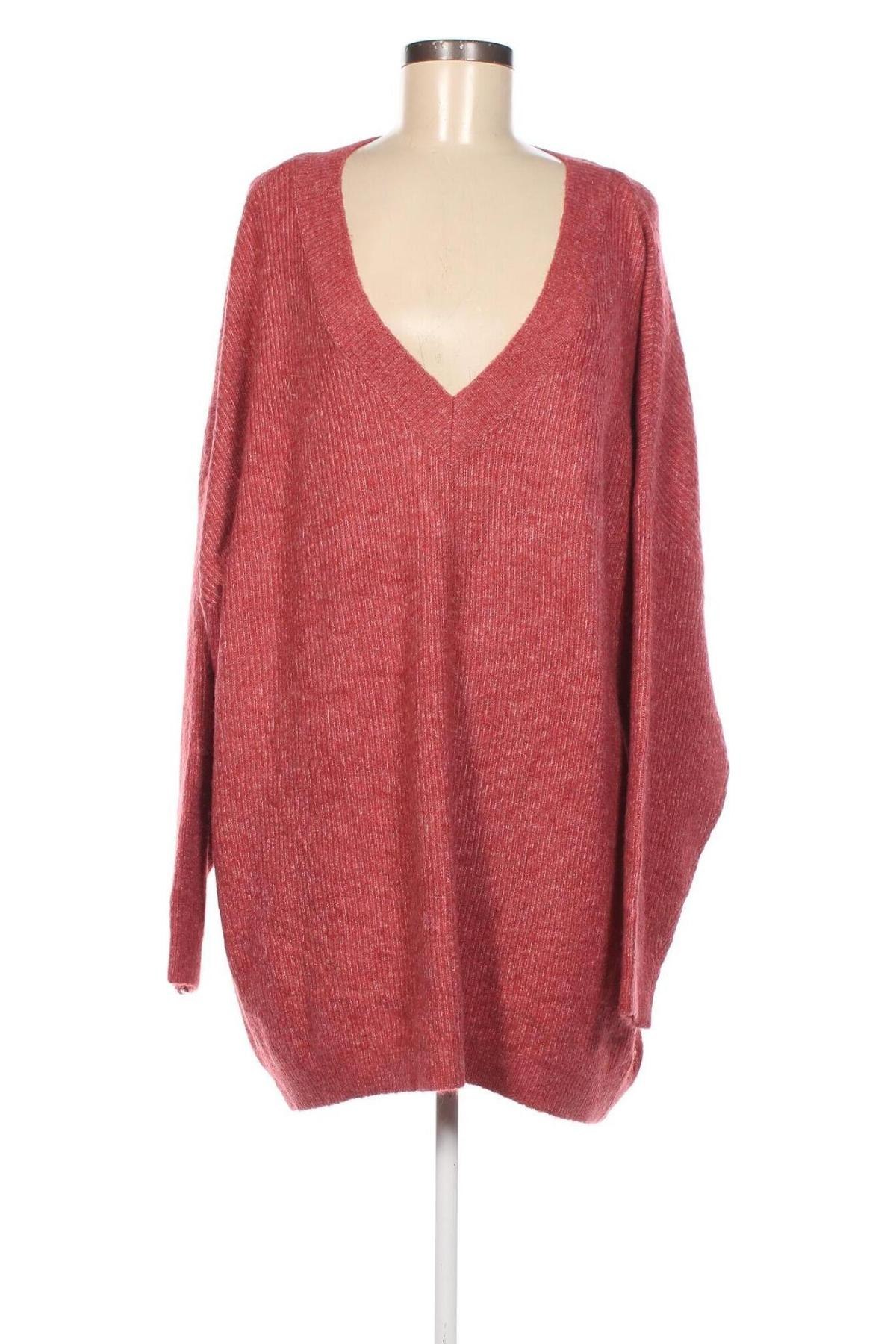 Дамски пуловер Kiabi, Размер 3XL, Цвят Розов, Цена 20,70 лв.