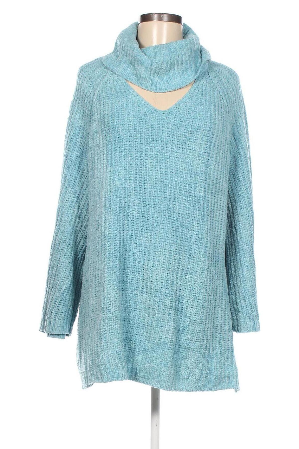 Дамски пуловер Lane Bryant, Размер L, Цвят Син, Цена 17,63 лв.