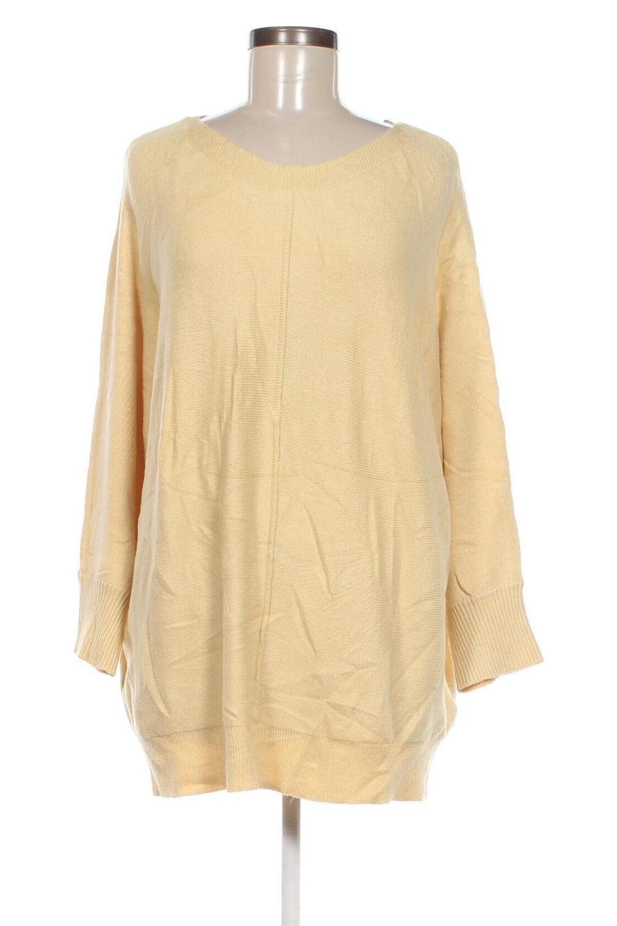 Дамски пуловер Laura Torelli, Размер XL, Цвят Жълт, Цена 15,37 лв.