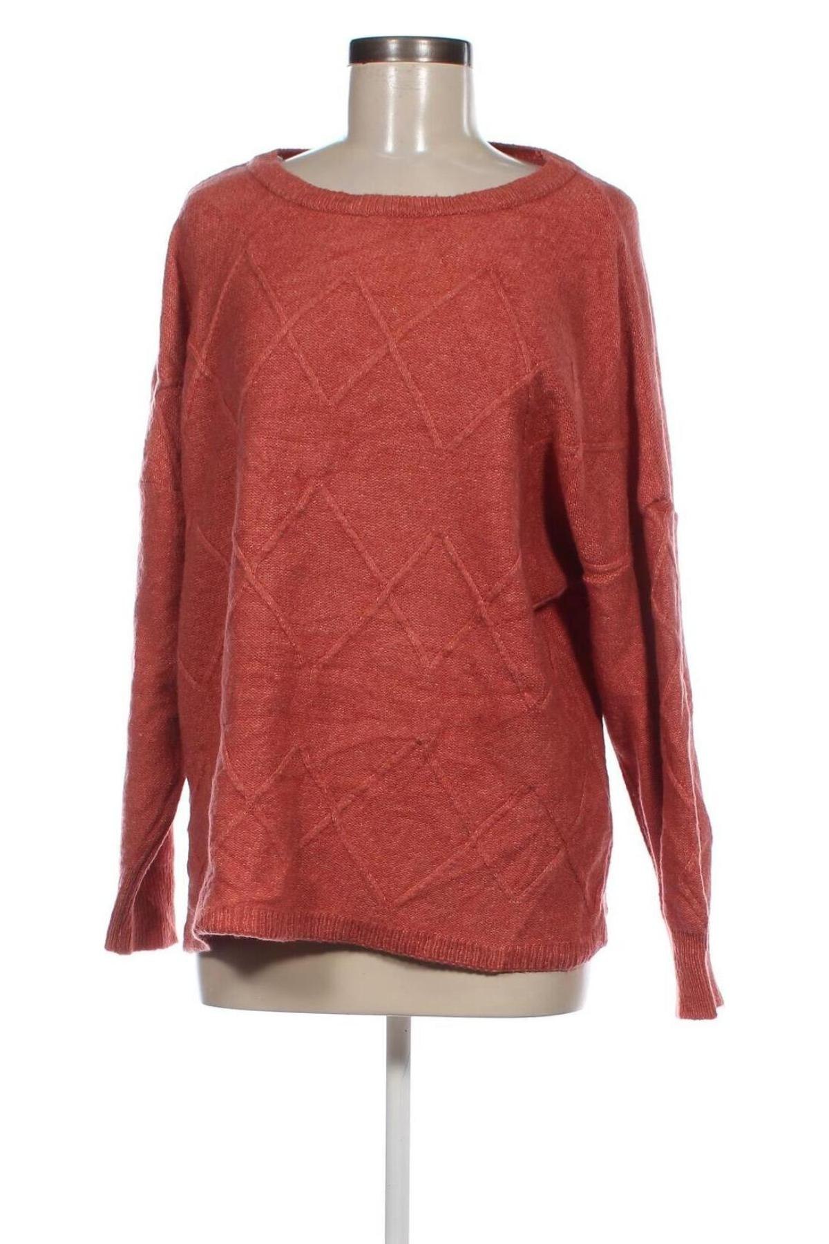 Дамски пуловер Laura Torelli, Размер L, Цвят Червен, Цена 13,34 лв.