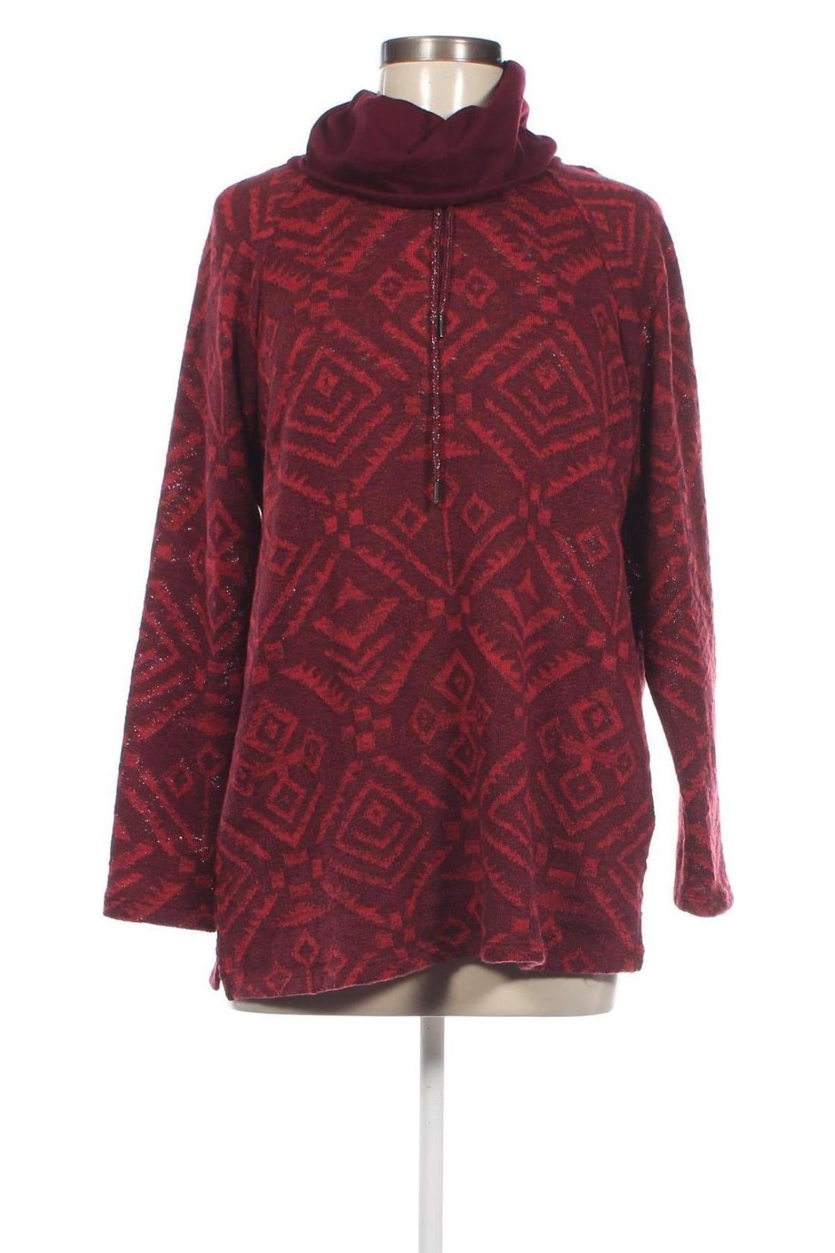 Дамски пуловер Laura Torelli, Размер M, Цвят Червен, Цена 12,47 лв.