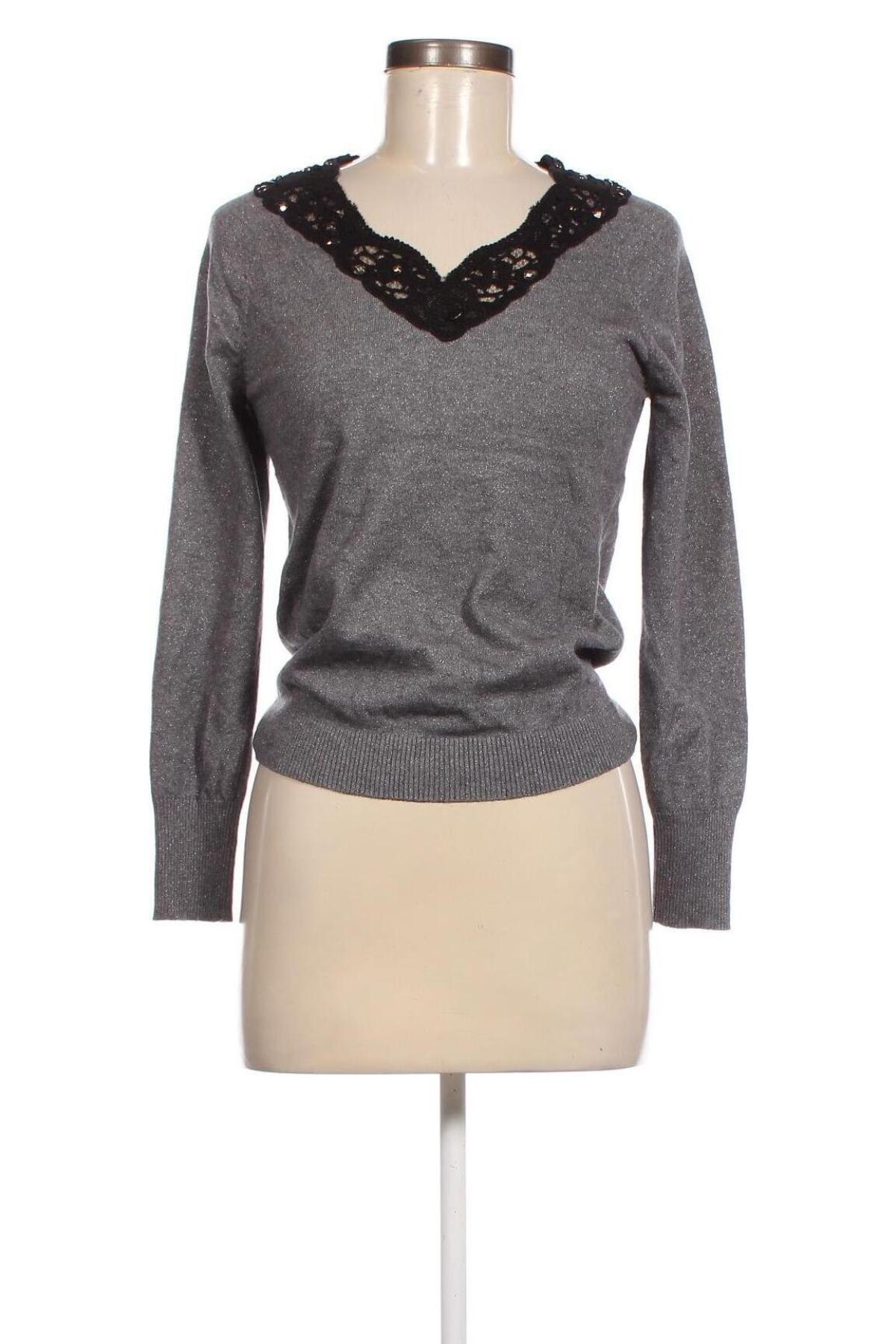 Damenpullover Leo & Ugo, Größe S, Farbe Grau, Preis 6,99 €