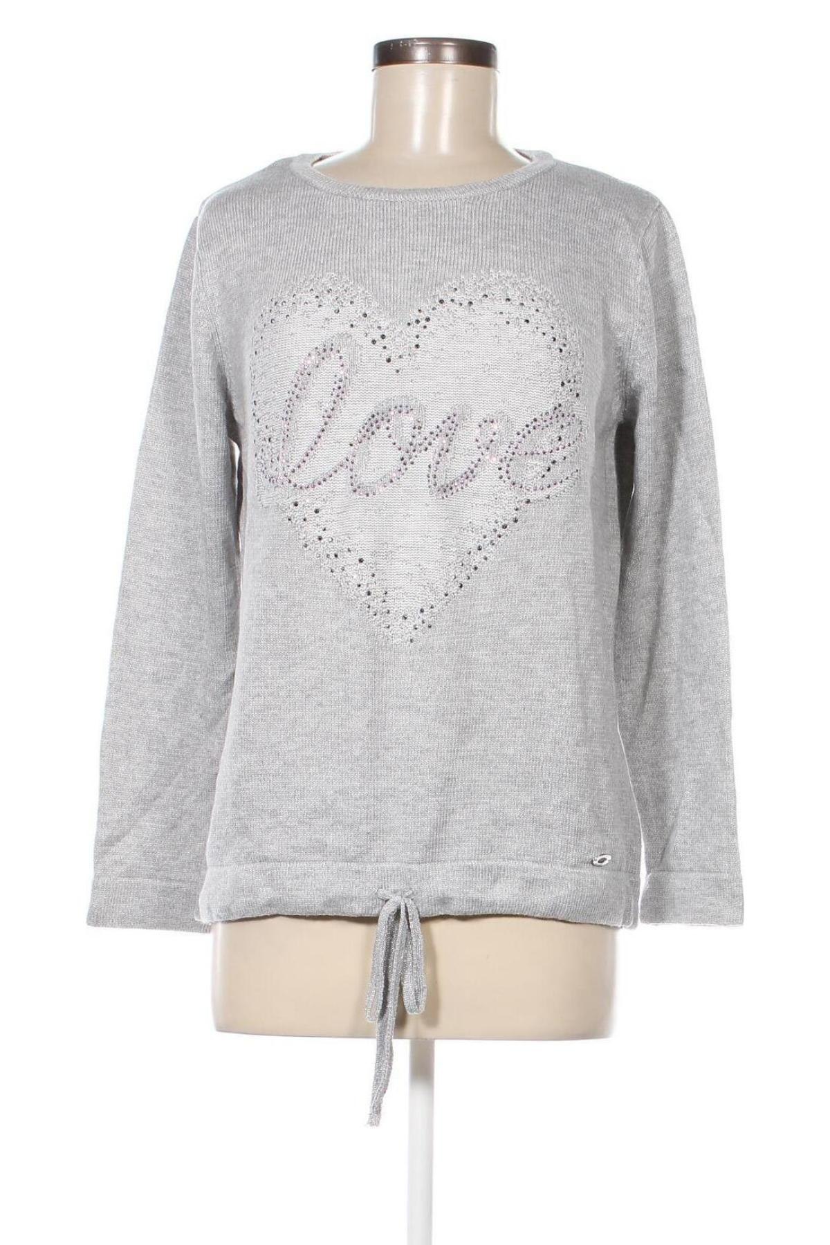 Γυναικείο πουλόβερ Lisa Tossa, Μέγεθος L, Χρώμα Γκρί, Τιμή 10,14 €
