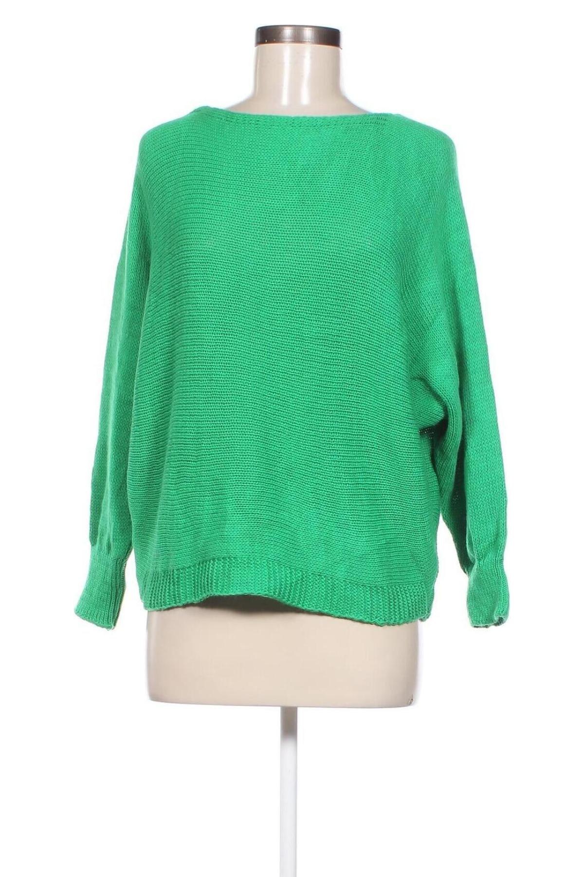 Дамски пуловер Luisa Ricci, Размер M, Цвят Зелен, Цена 18,86 лв.