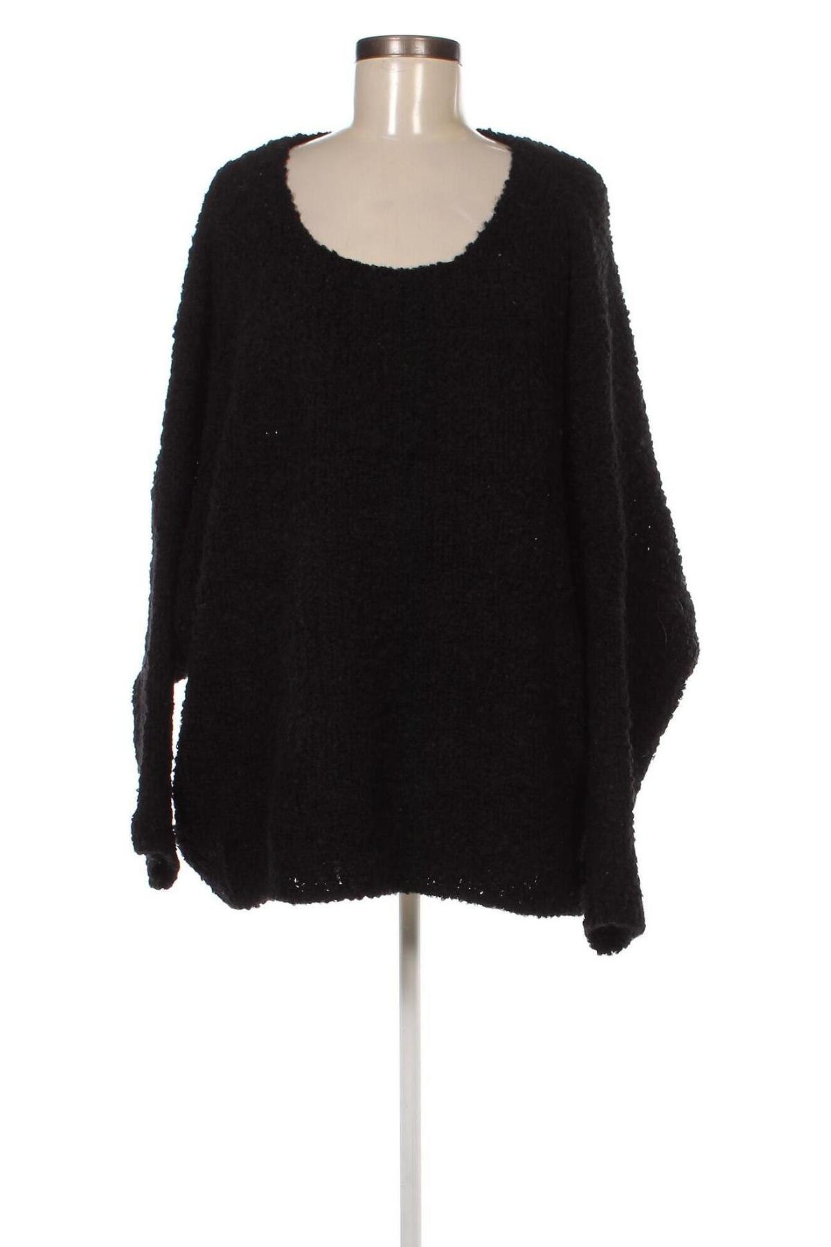 Γυναικείο πουλόβερ Made In Italy, Μέγεθος L, Χρώμα Μαύρο, Τιμή 7,18 €