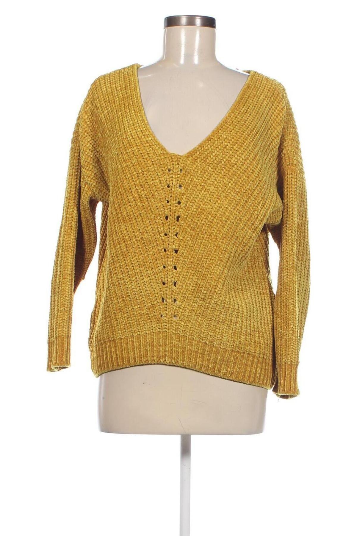 Дамски пуловер Madness, Размер S, Цвят Жълт, Цена 18,86 лв.