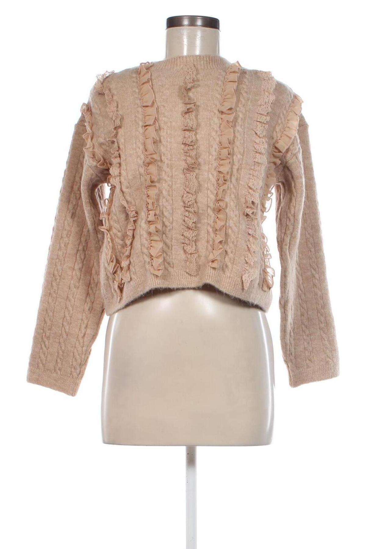 Damenpullover Mango, Größe S, Farbe Beige, Preis 31,96 €