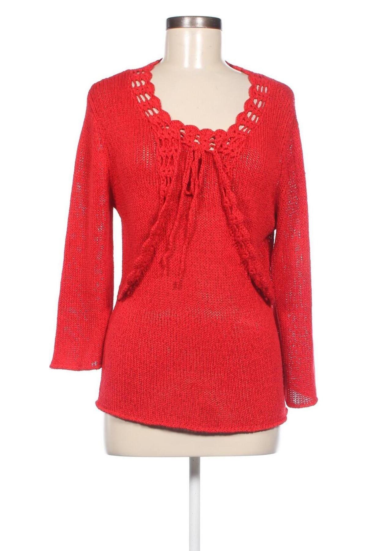 Damenpullover Moda & More, Größe M, Farbe Rot, Preis 9,58 €