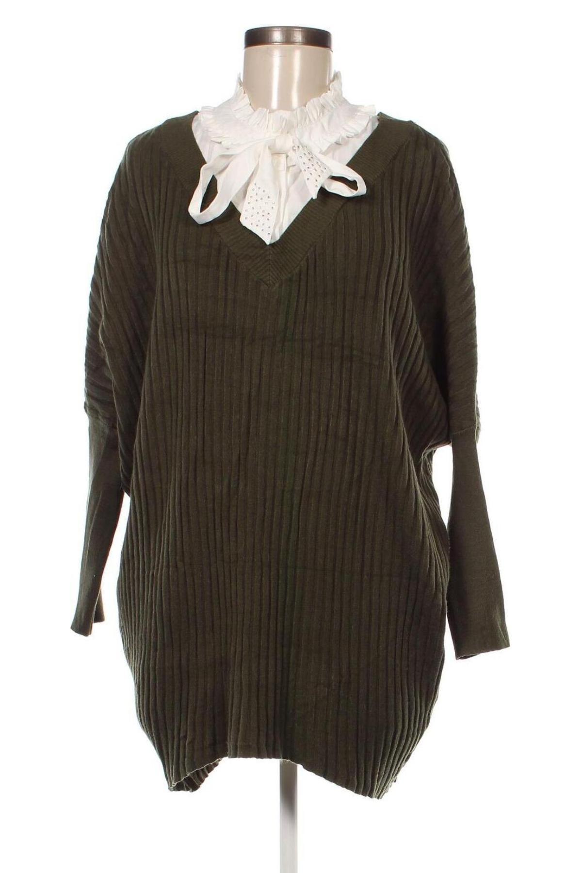 Дамски пуловер Moewy, Размер M, Цвят Зелен, Цена 13,34 лв.