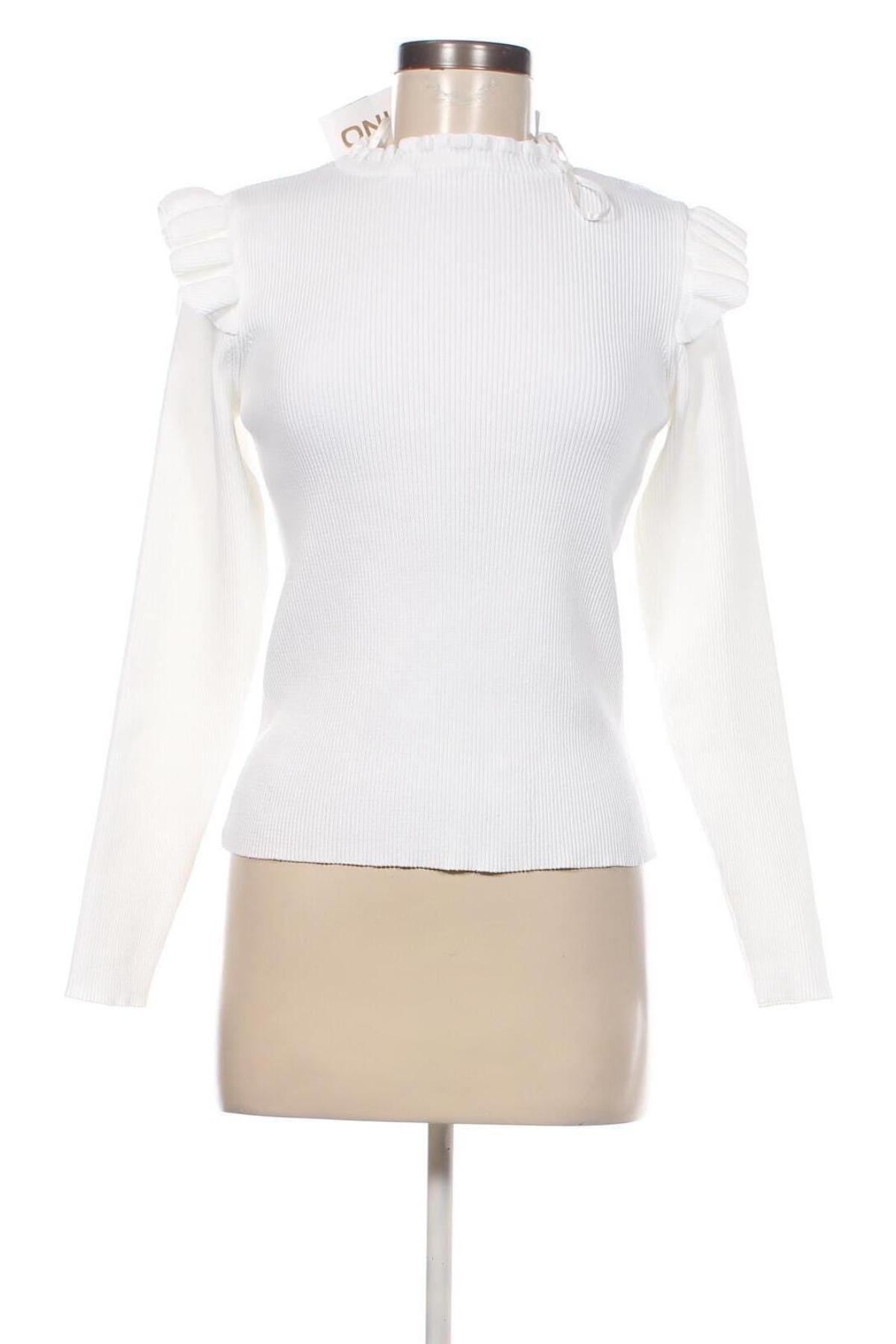 Γυναικείο πουλόβερ ONLY, Μέγεθος XL, Χρώμα Λευκό, Τιμή 15,34 €