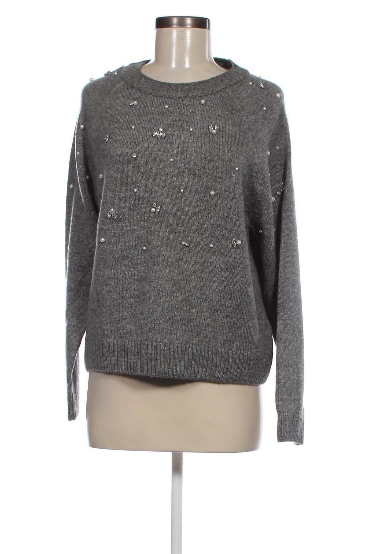 Γυναικείο πουλόβερ ONLY, Μέγεθος L, Χρώμα Γκρί, Τιμή 15,34 €