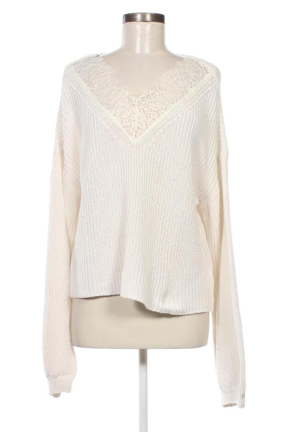 Γυναικείο πουλόβερ ONLY, Μέγεθος L, Χρώμα Λευκό, Τιμή 16,30 €