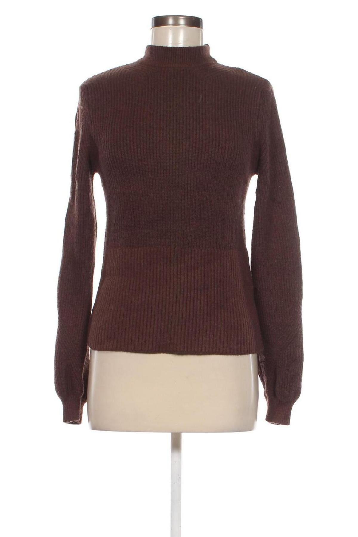 Дамски пуловер Object, Размер XS, Цвят Кафяв, Цена 17,63 лв.