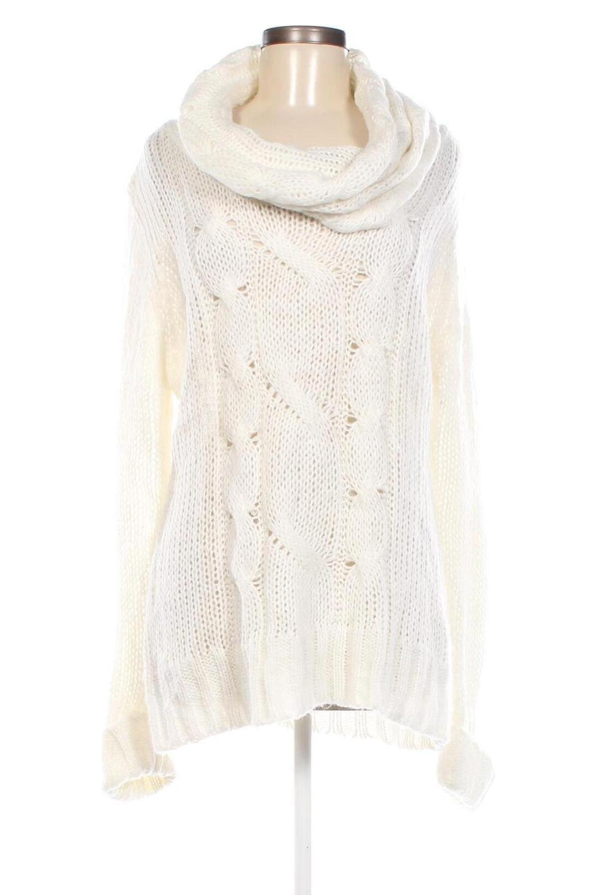 Γυναικείο πουλόβερ Okay, Μέγεθος XL, Χρώμα Λευκό, Τιμή 8,97 €