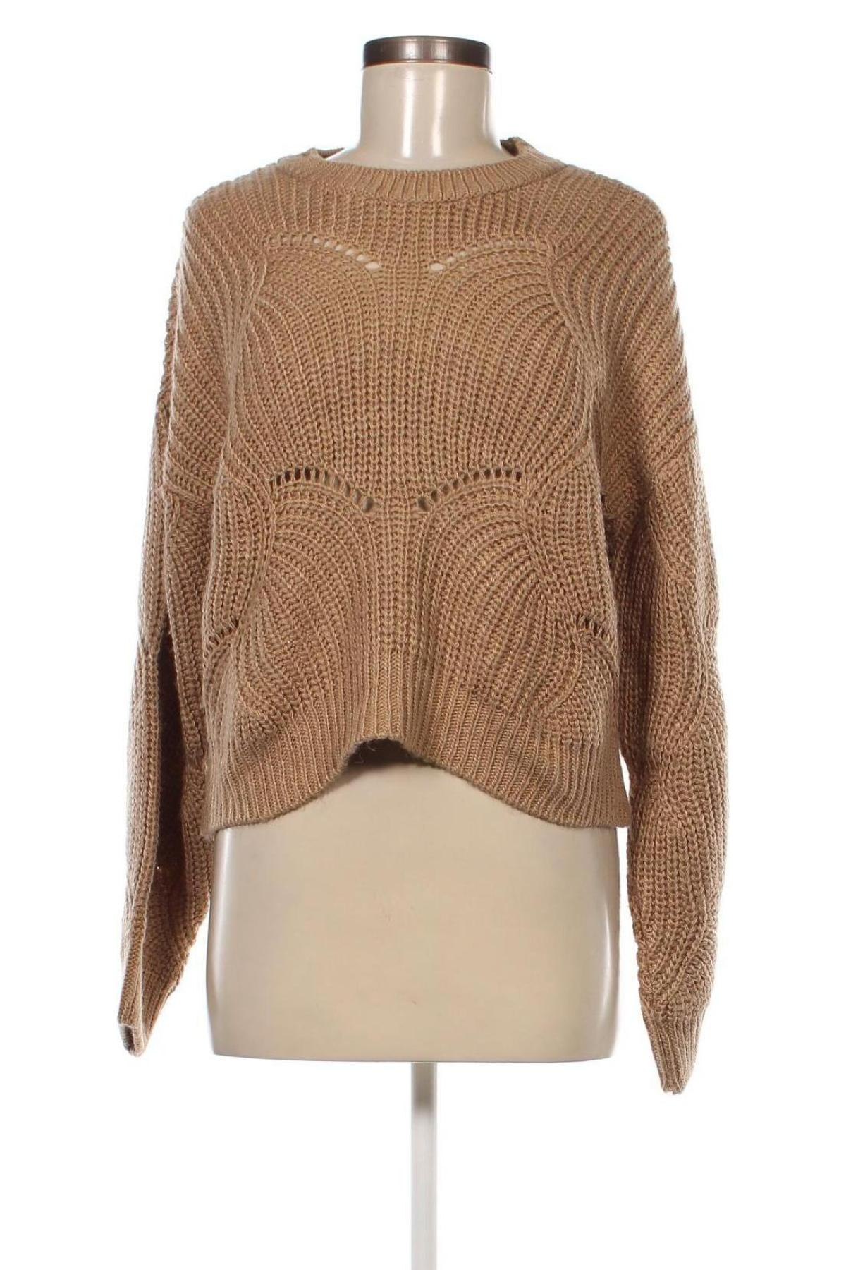 Дамски пуловер Pieces, Размер S, Цвят Кафяв, Цена 10,80 лв.