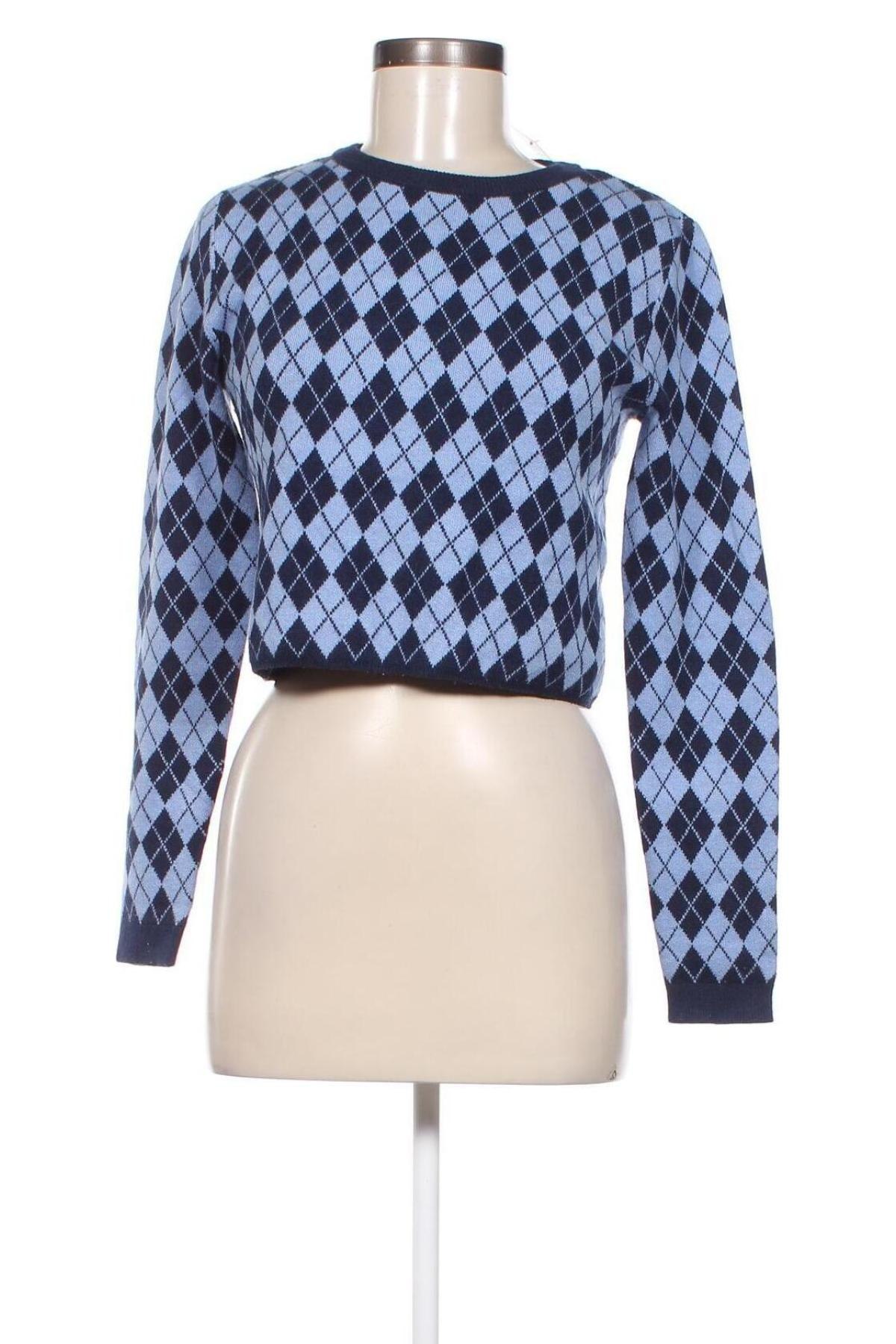 Γυναικείο πουλόβερ Pull&Bear, Μέγεθος L, Χρώμα Μπλέ, Τιμή 7,71 €
