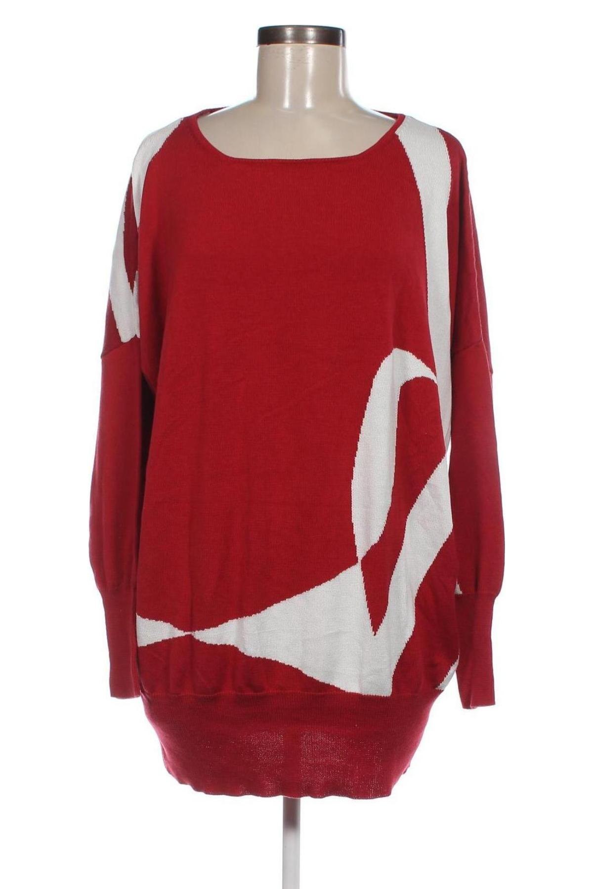 Γυναικείο πουλόβερ Rick Cardona, Μέγεθος XXL, Χρώμα Κόκκινο, Τιμή 11,92 €